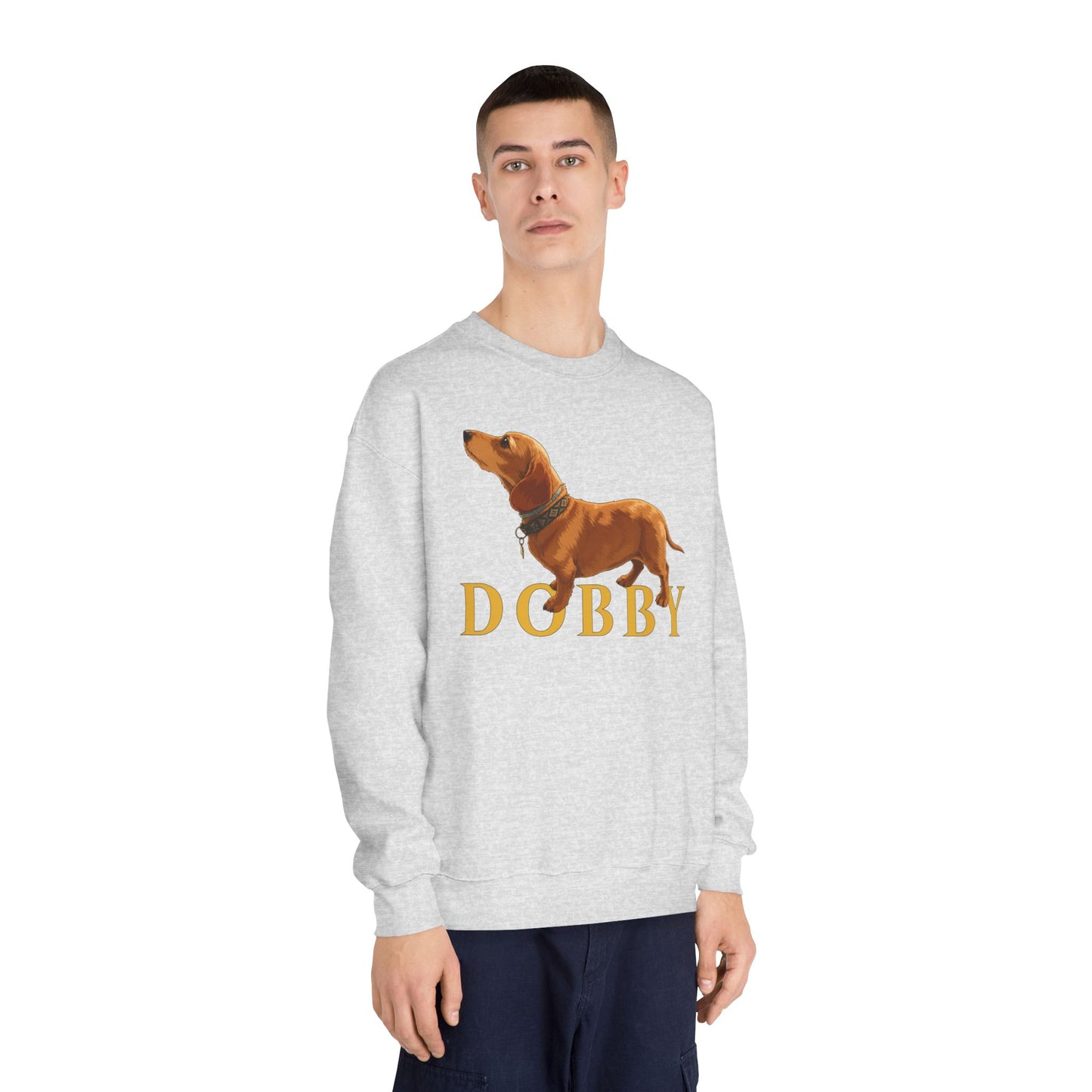 Dobby Crewneck Sweatshirt | Sausage Dog Graphic