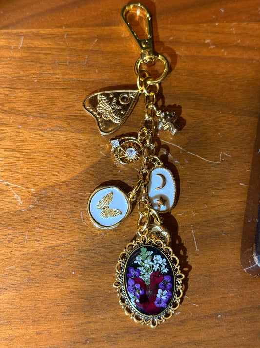 Gold bag charm (#1)
