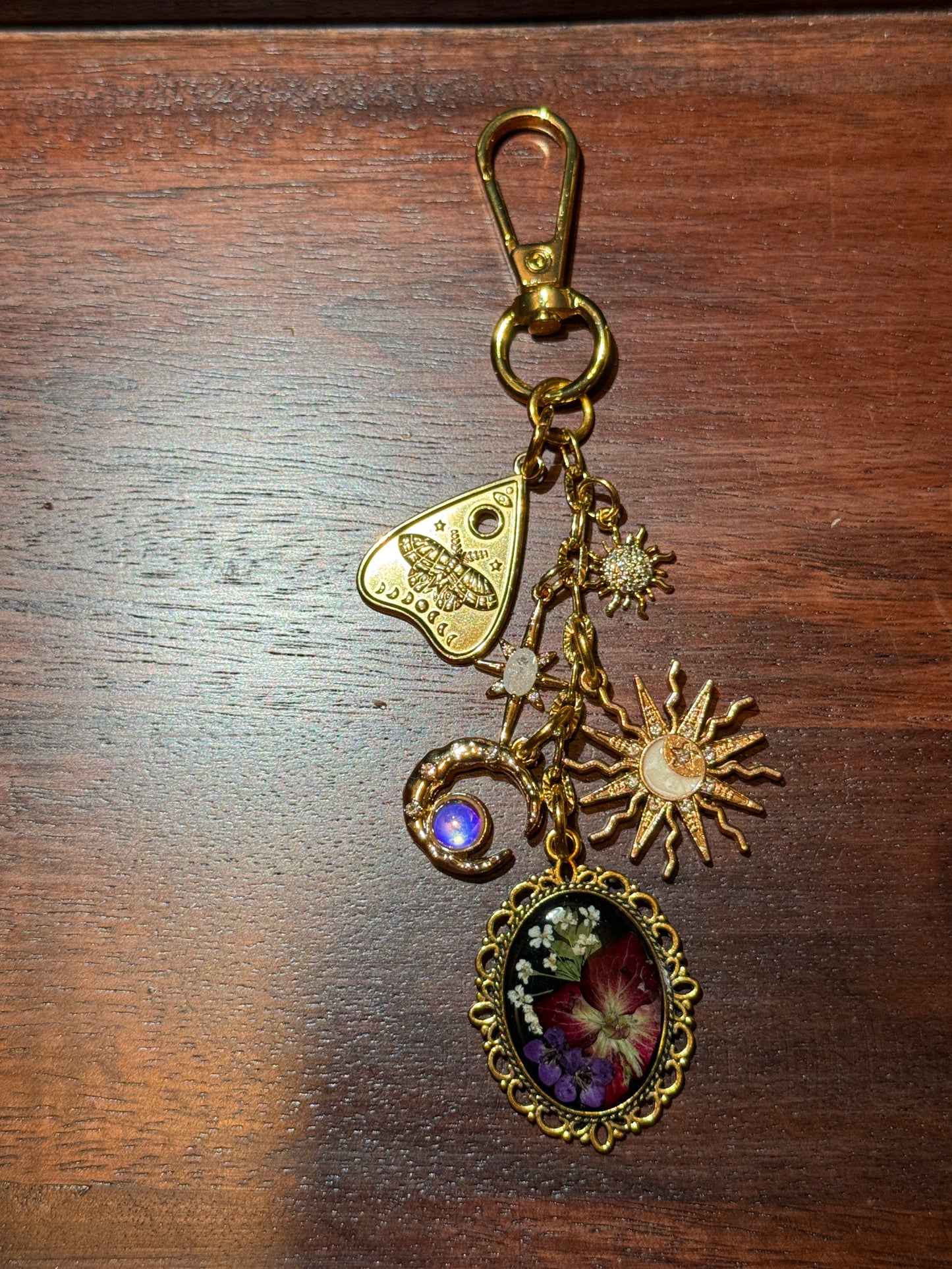 Gold bag charm (#4)