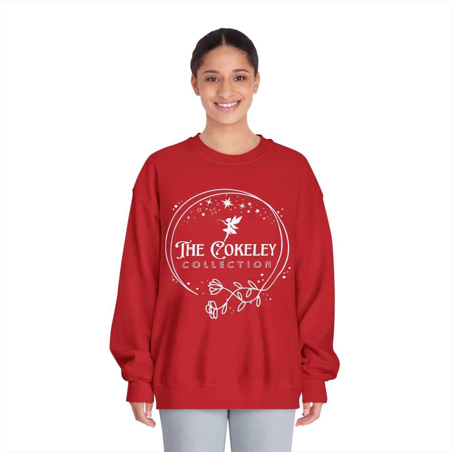 The Cokely Collection logo Crewneck Sweatshirt | Botanical Circle Design