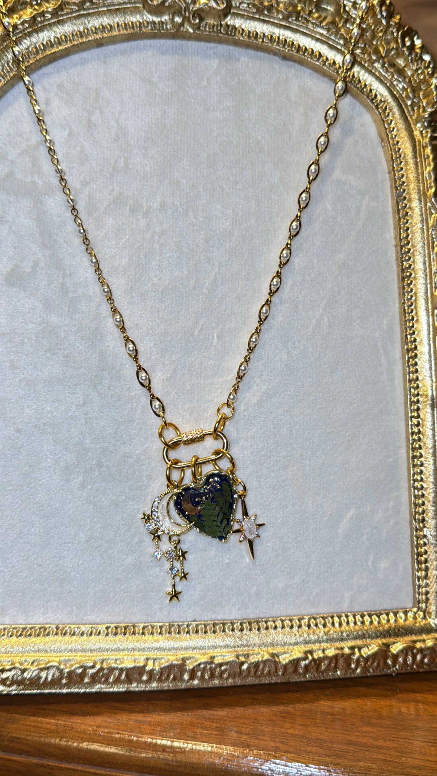 Love you to the moon and back front clasp necklace #3