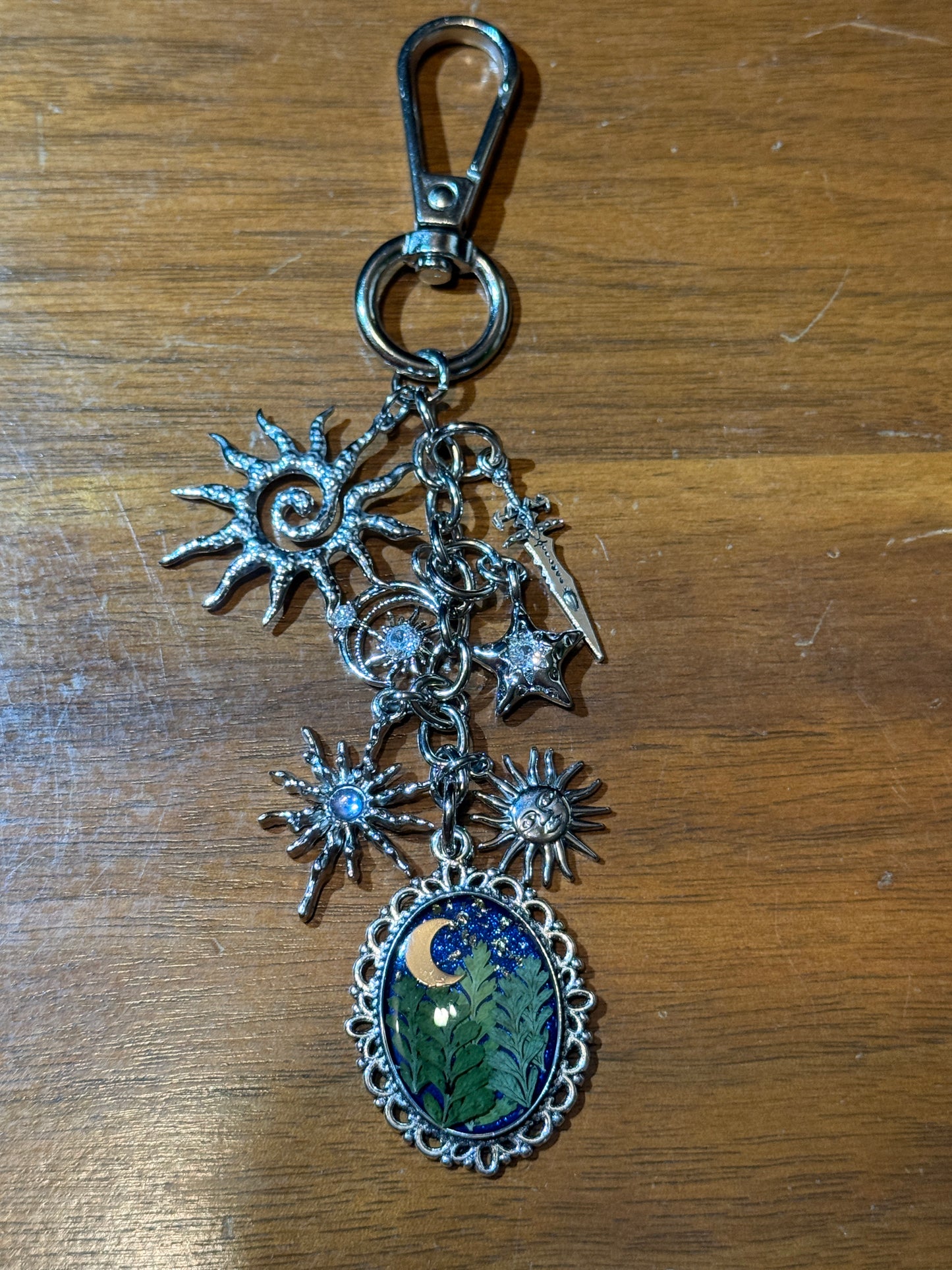 Silver bag charm (#2)