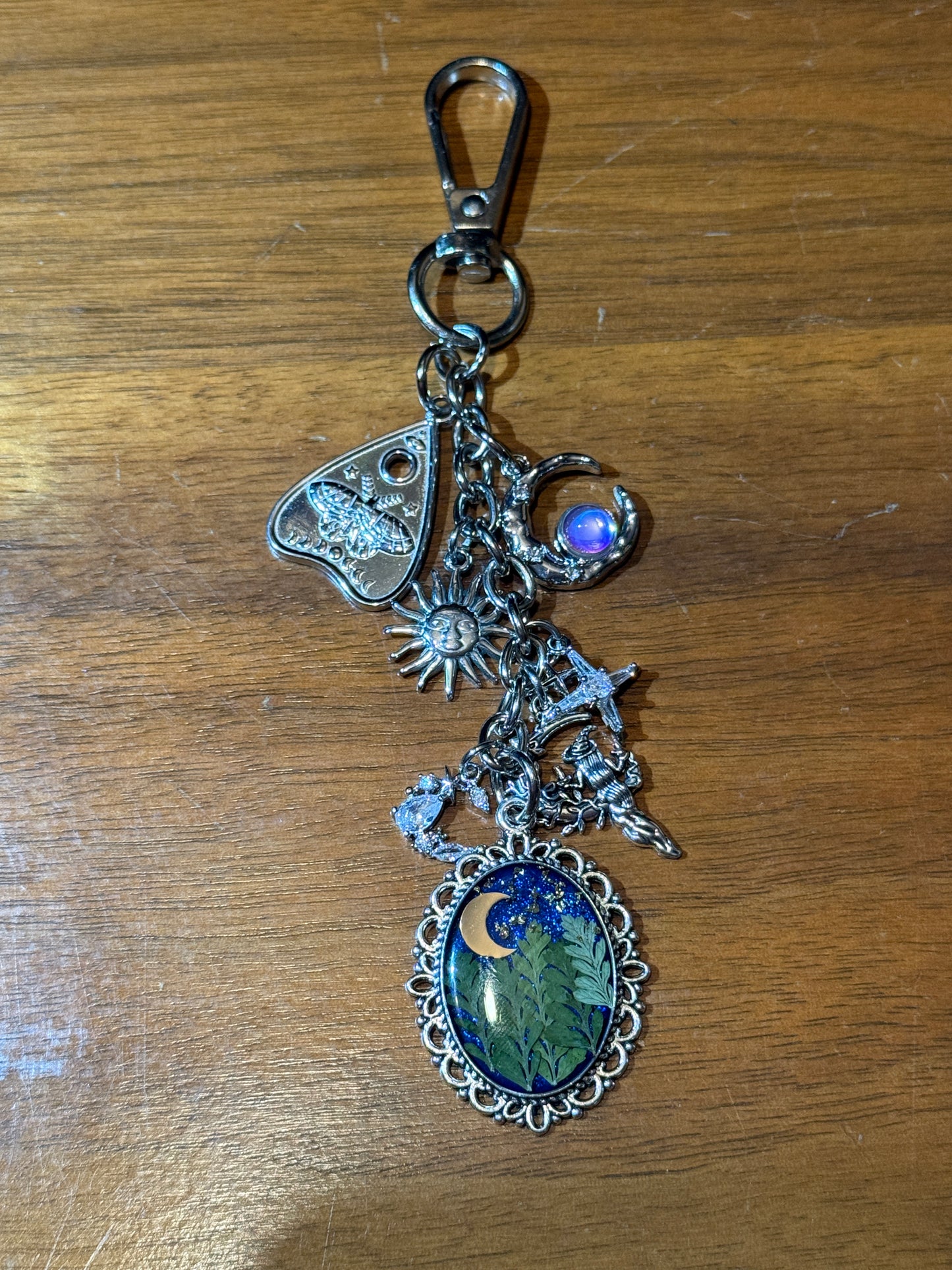 Silver bag charm (#4)