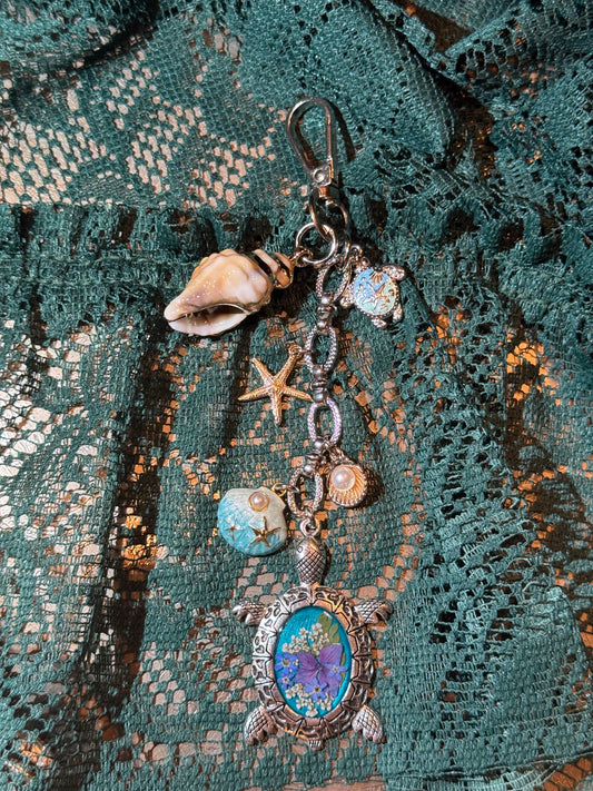 Turtle bag charm (e)
