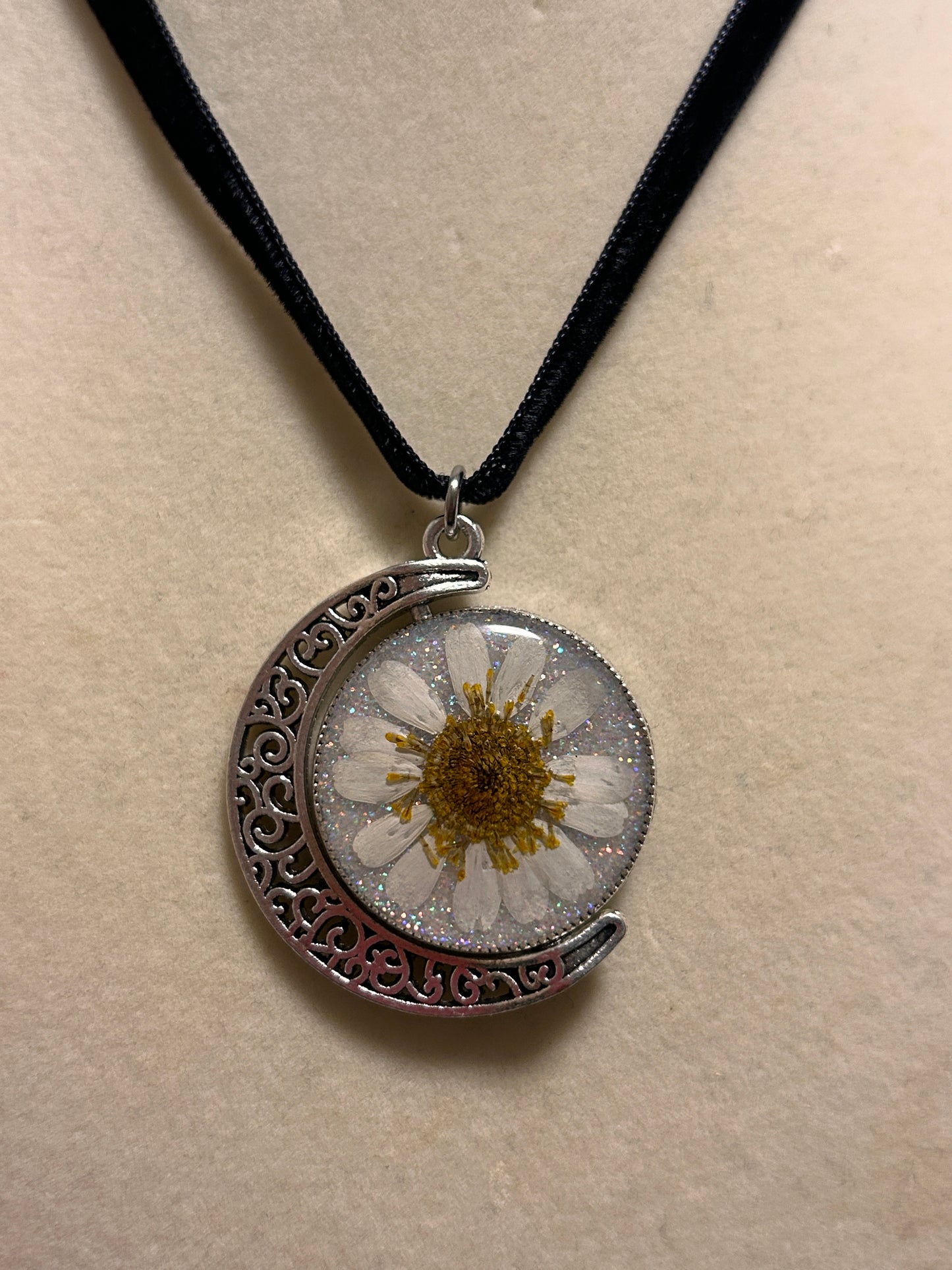 Night & sun reversiable choker (silver)