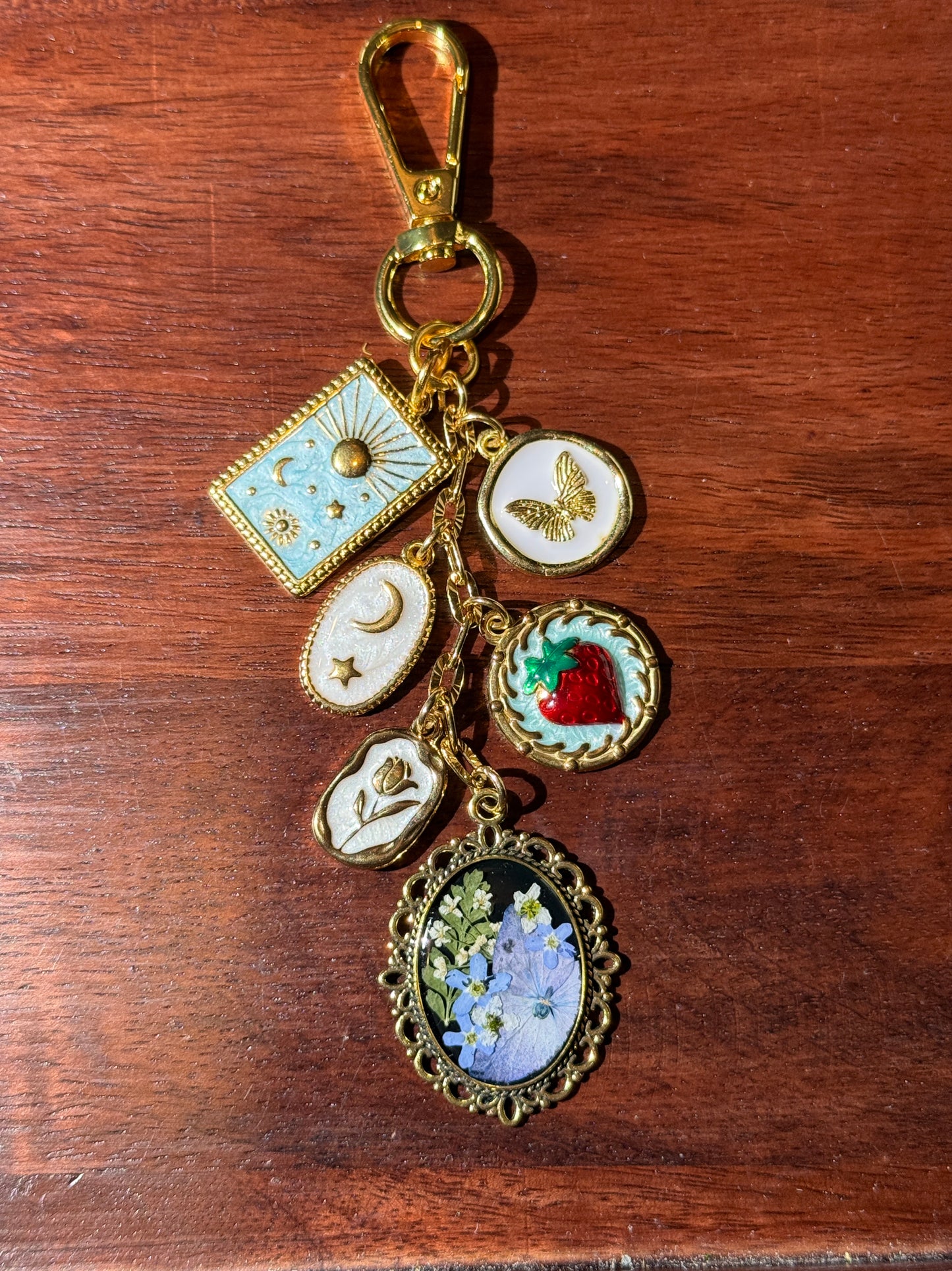 Gold bag charm (#2)