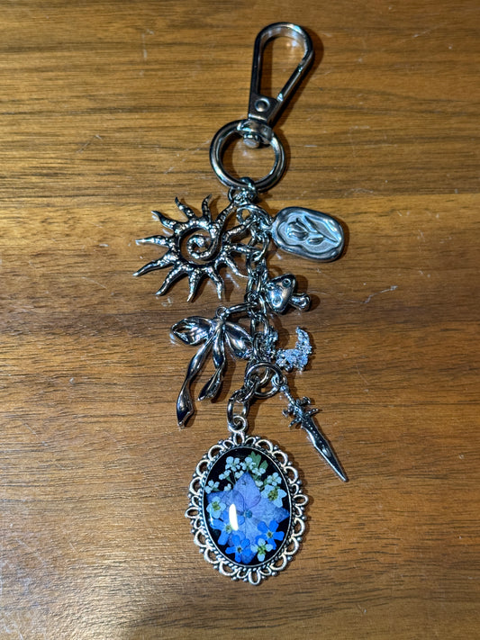 Silver bag charm (#3)