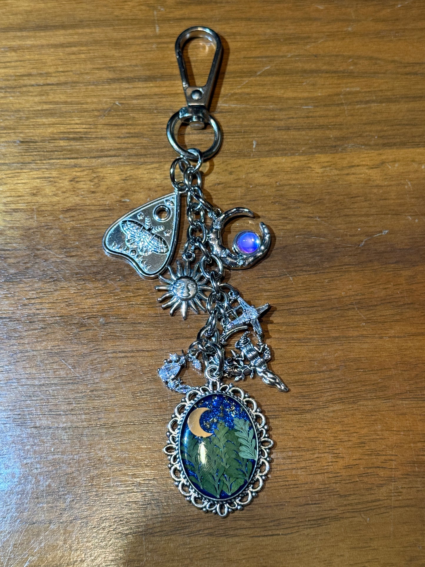Silver bag charm (#4)