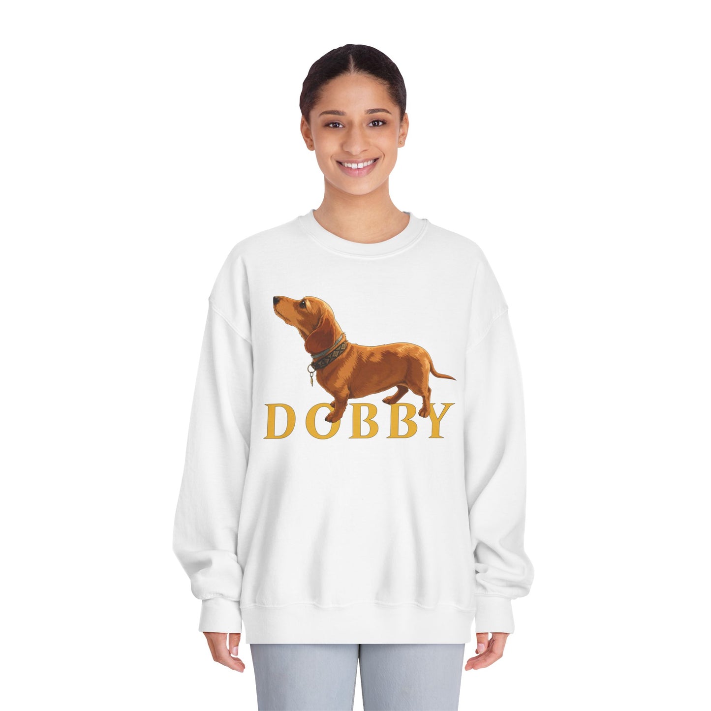 Dobby Crewneck Sweatshirt | Sausage Dog Graphic