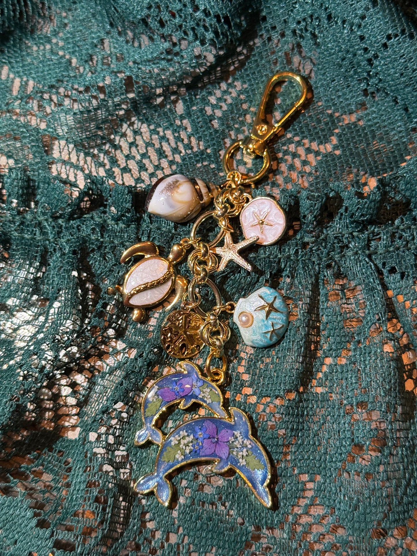 Dolphin bag charm