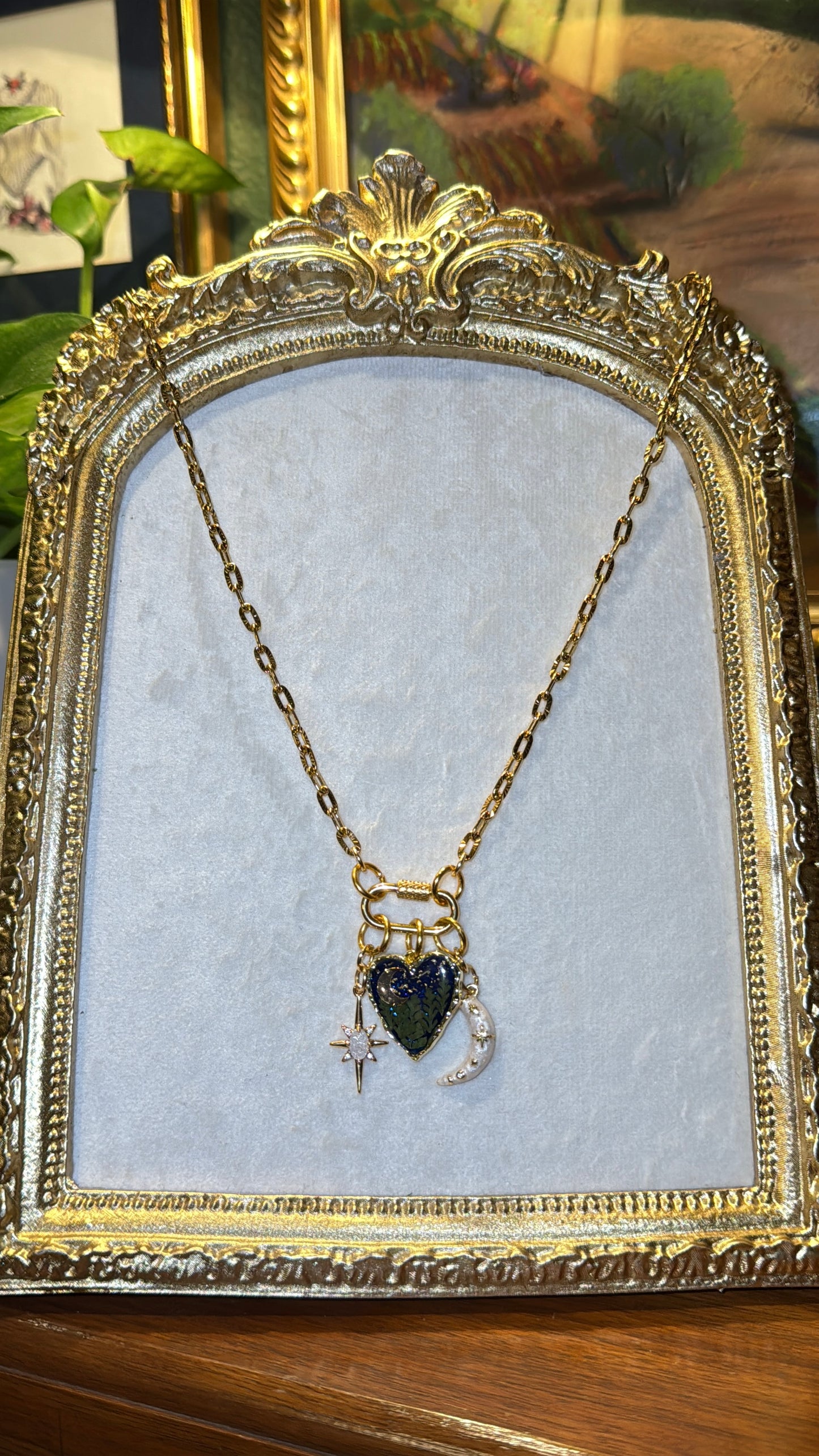 Love you to the moon and back front clasp necklace #1