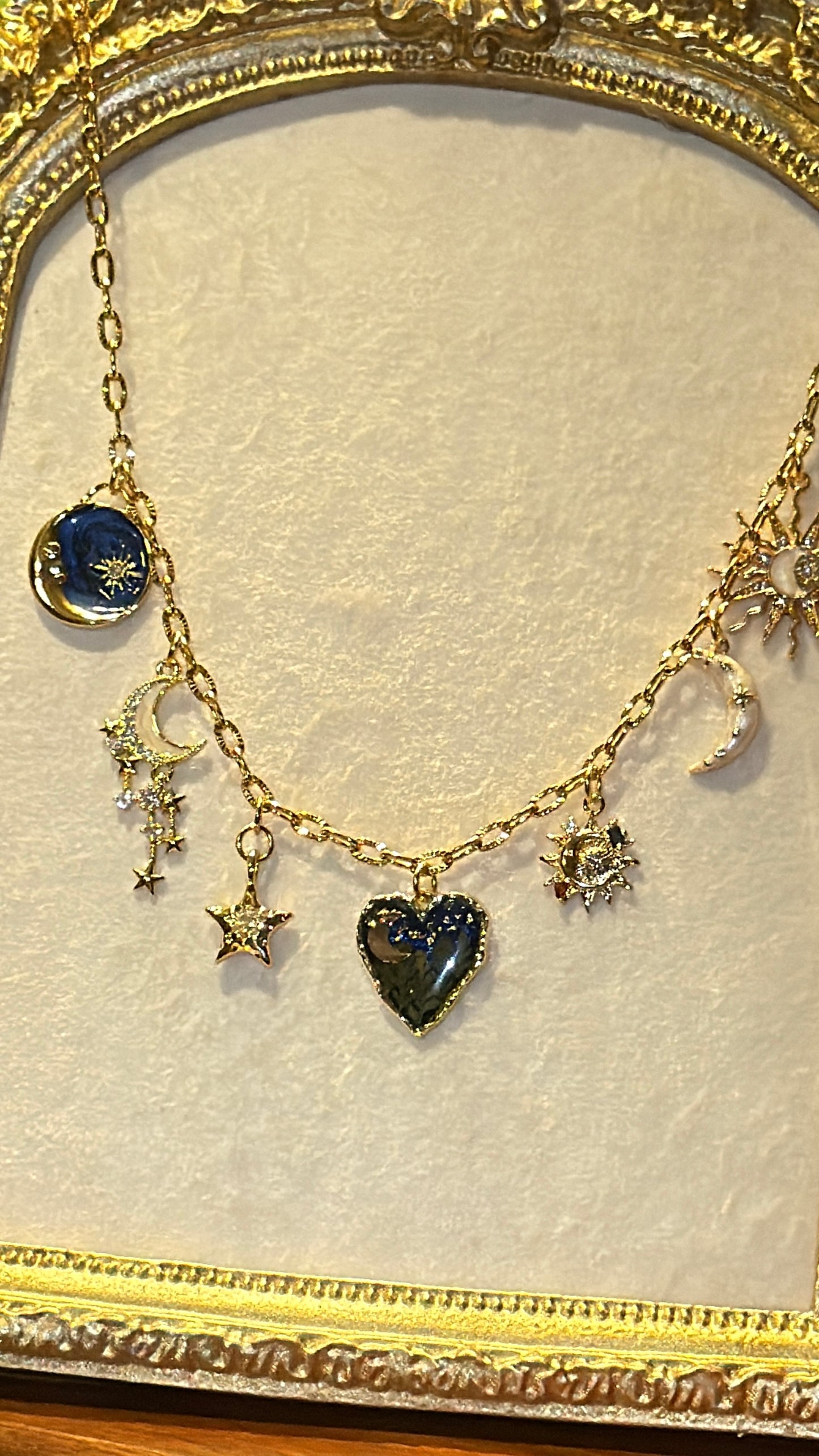 Love you to the moon and back charm necklace