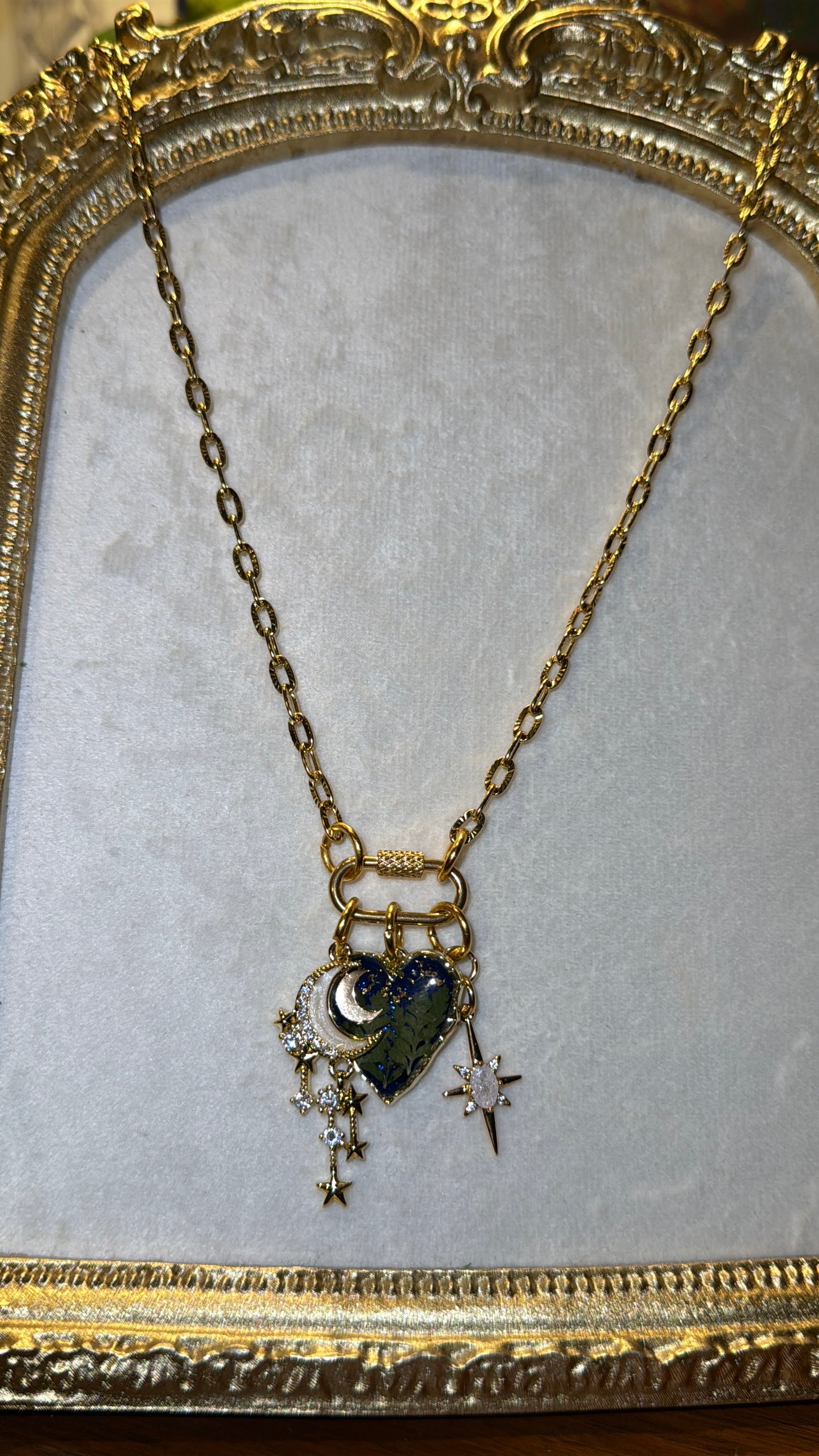Love you to the moon and back front clasp necklace #4