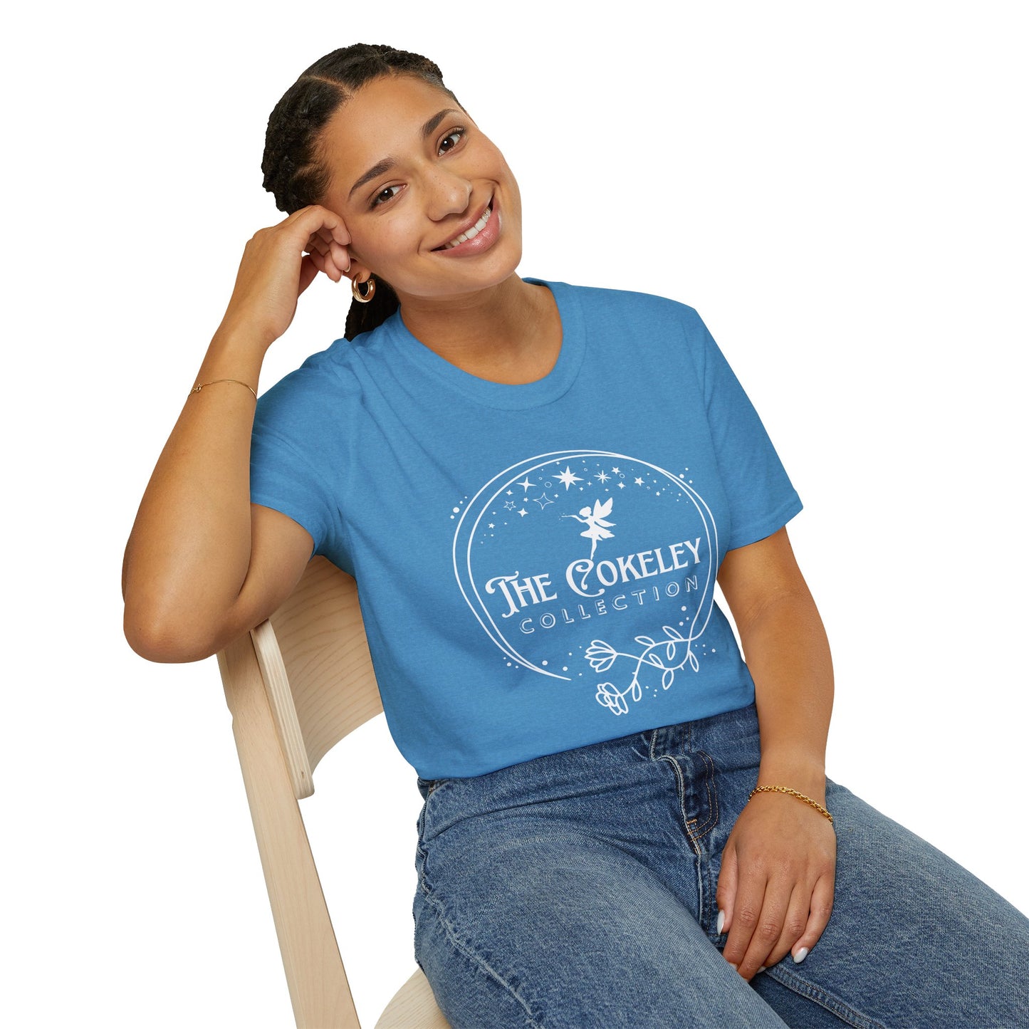 The Cokeley Collection T-Shirt | Fairy Logo, Starry Circle Design