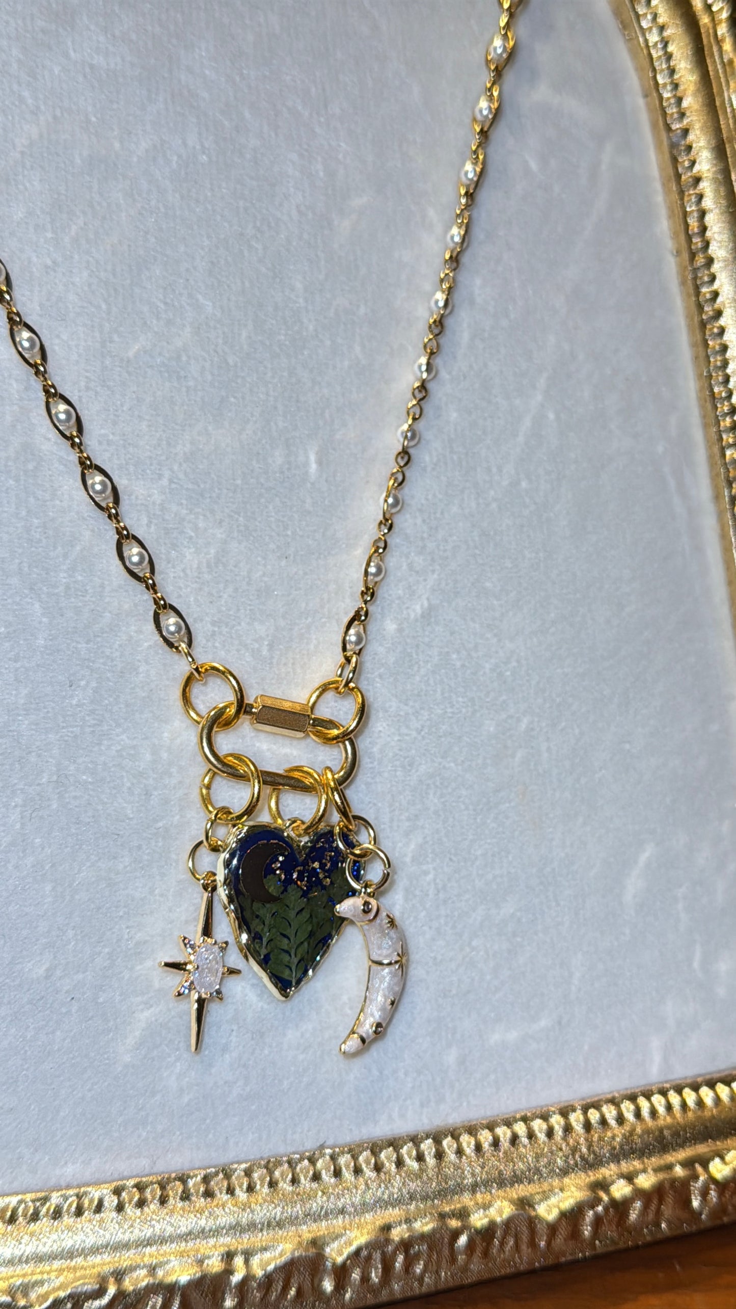 Love you to the moon and back front clasp necklace #2