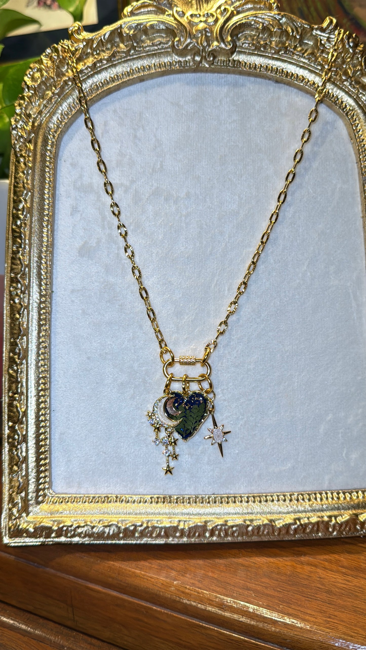 Love you to the moon and back front clasp necklace #4