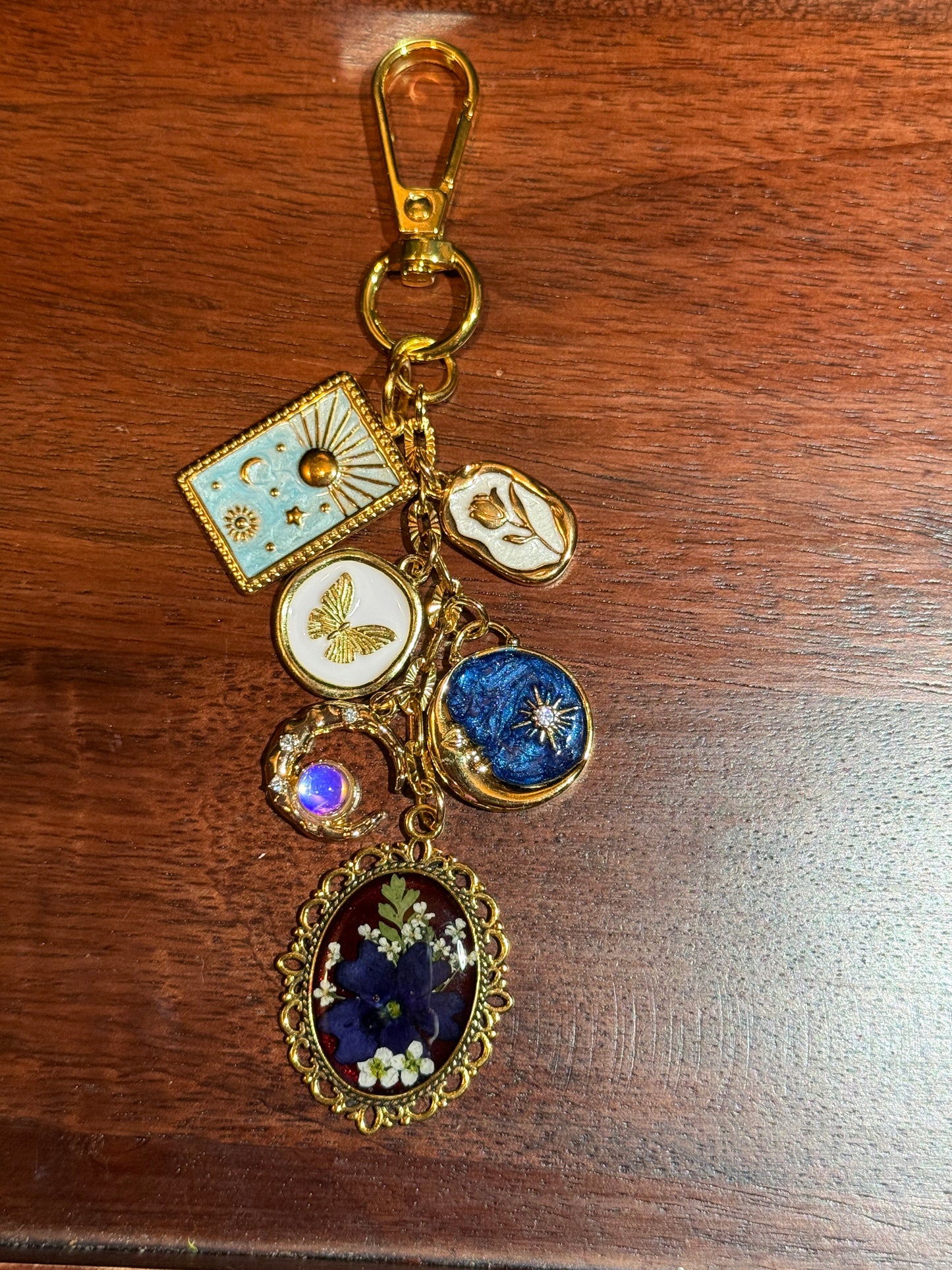 Gold bag charm (#5)