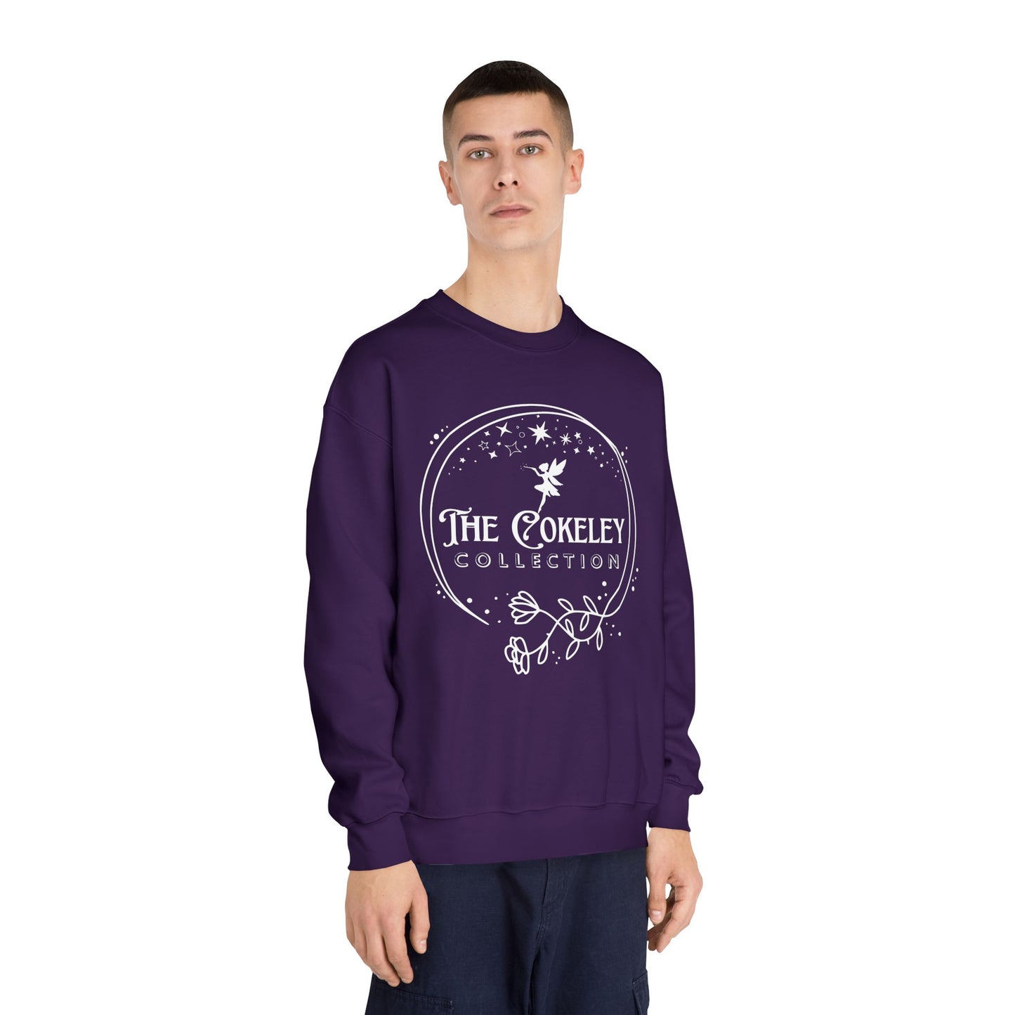 The Cokely Collection logo Crewneck Sweatshirt | Botanical Circle Design