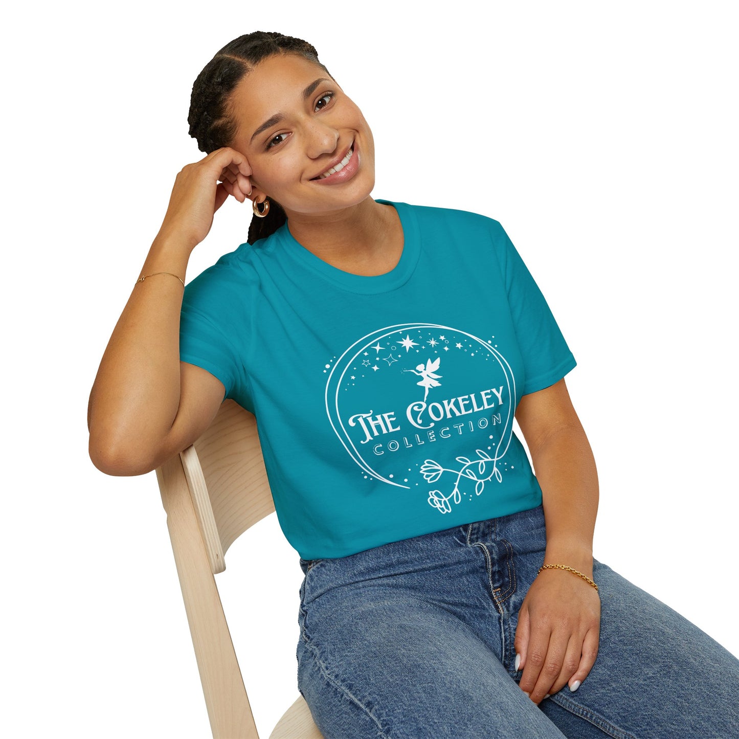 The Cokeley Collection T-Shirt | Fairy Logo, Starry Circle Design