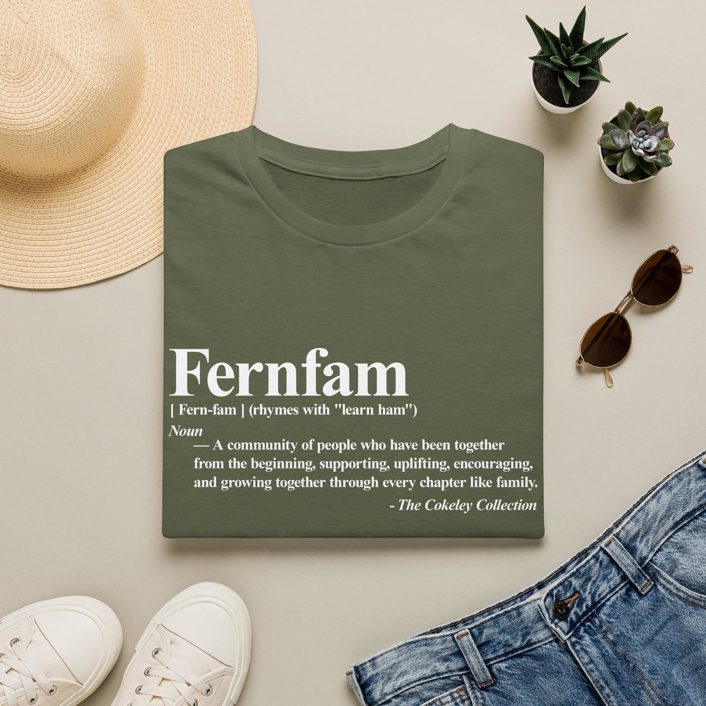Fernfam definition T-Shirt | family quote tee, community togetherness design