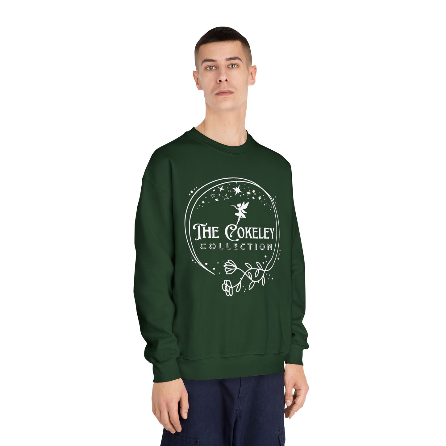 The Cokely Collection logo Crewneck Sweatshirt | Botanical Circle Design