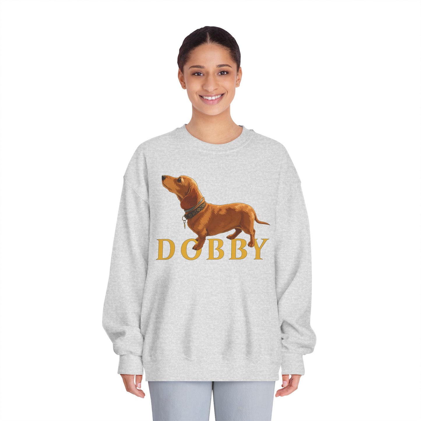 Dobby Crewneck Sweatshirt | Sausage Dog Graphic