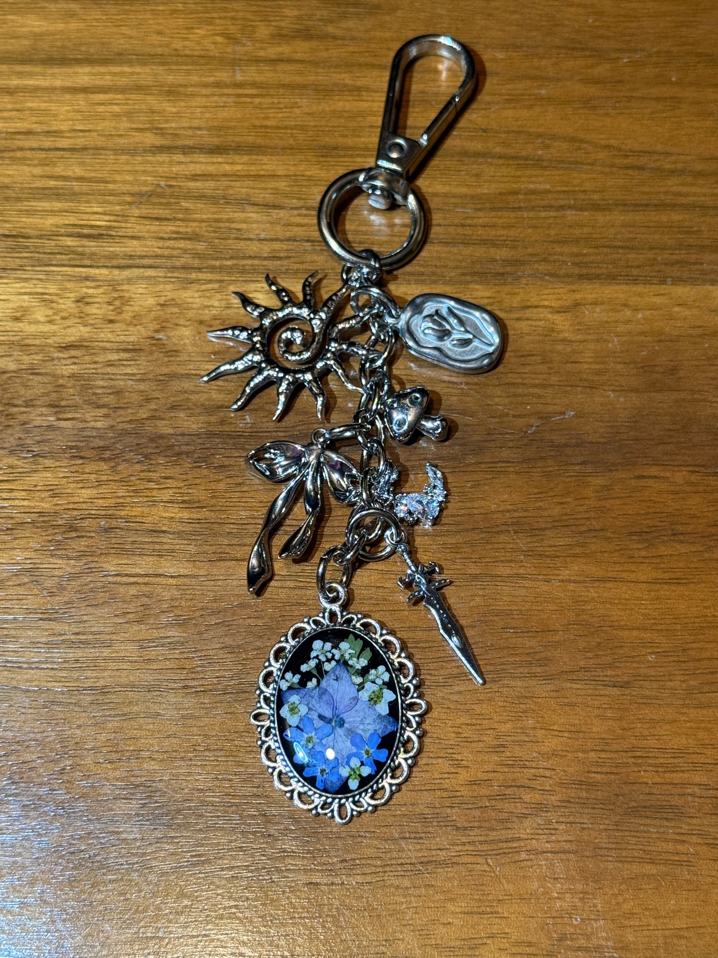 Silver bag charm (#3)