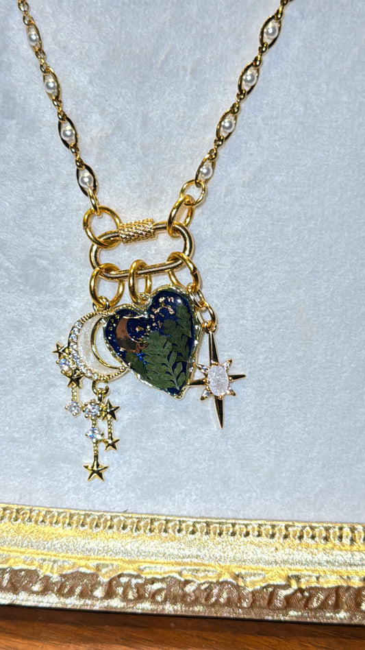 Love you to the moon and back front clasp necklace #3