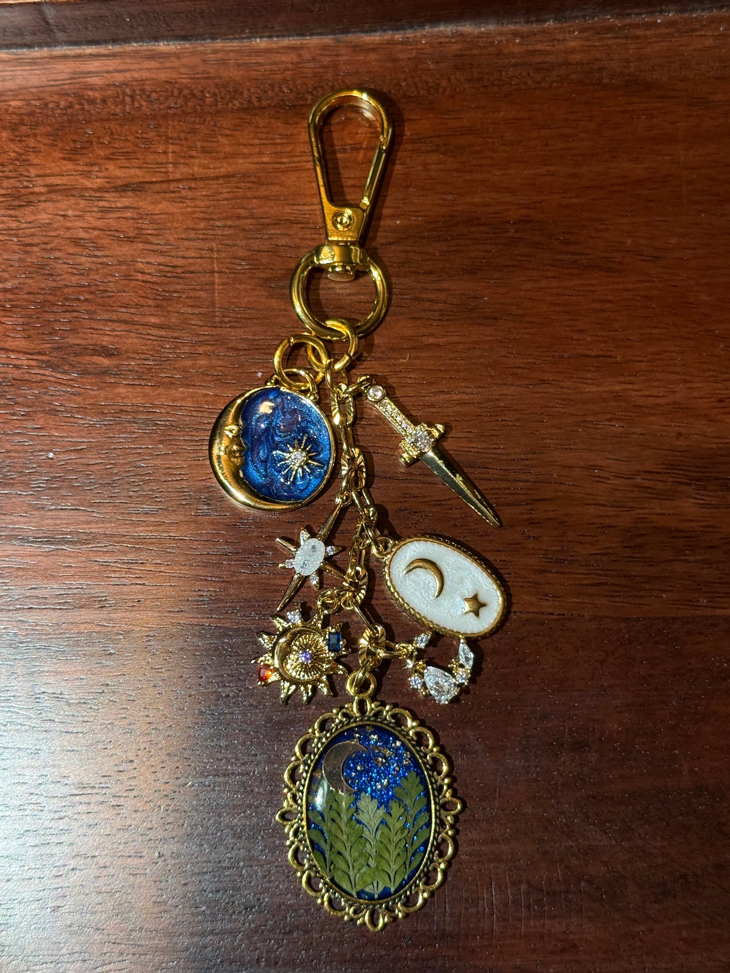 Gold bag charm (#3)