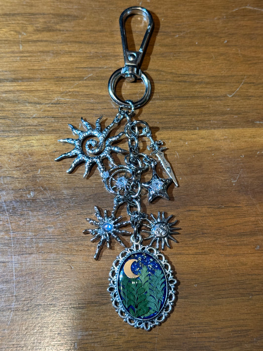 Silver bag charm (#2)