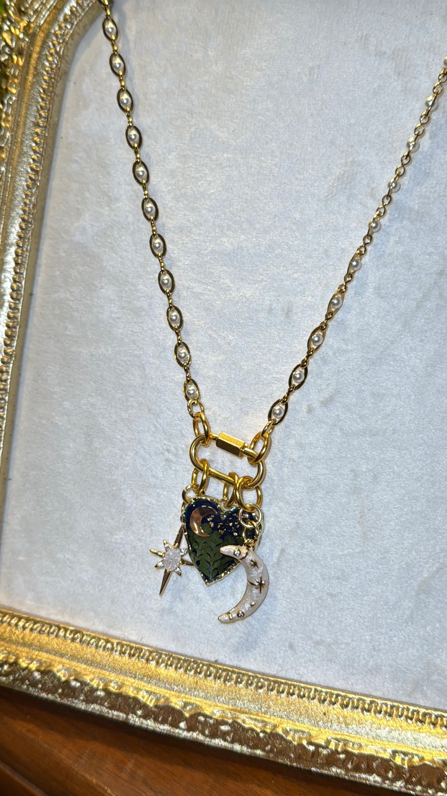 Love you to the moon and back front clasp necklace #2