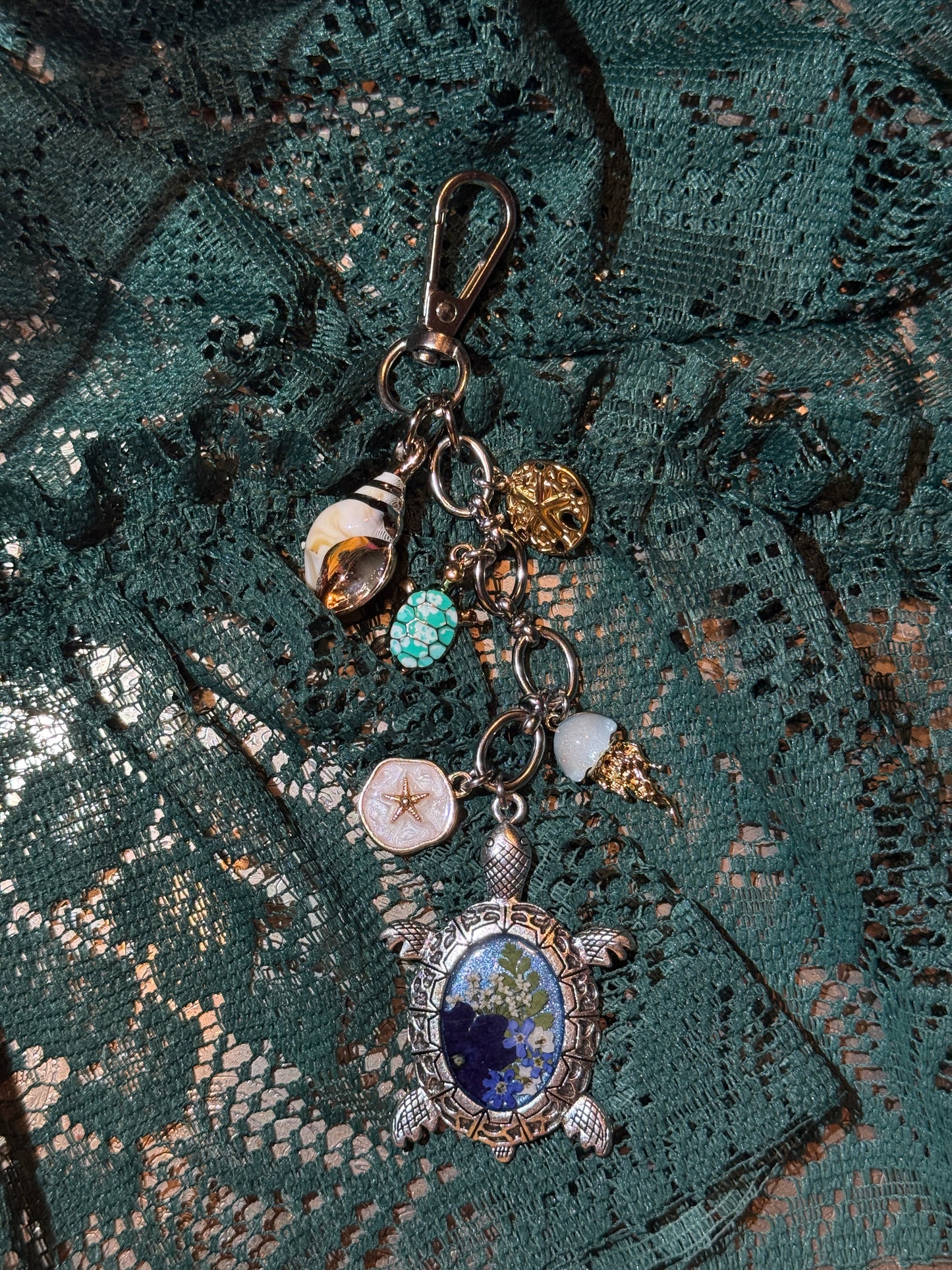 Turtle bag charm (c)