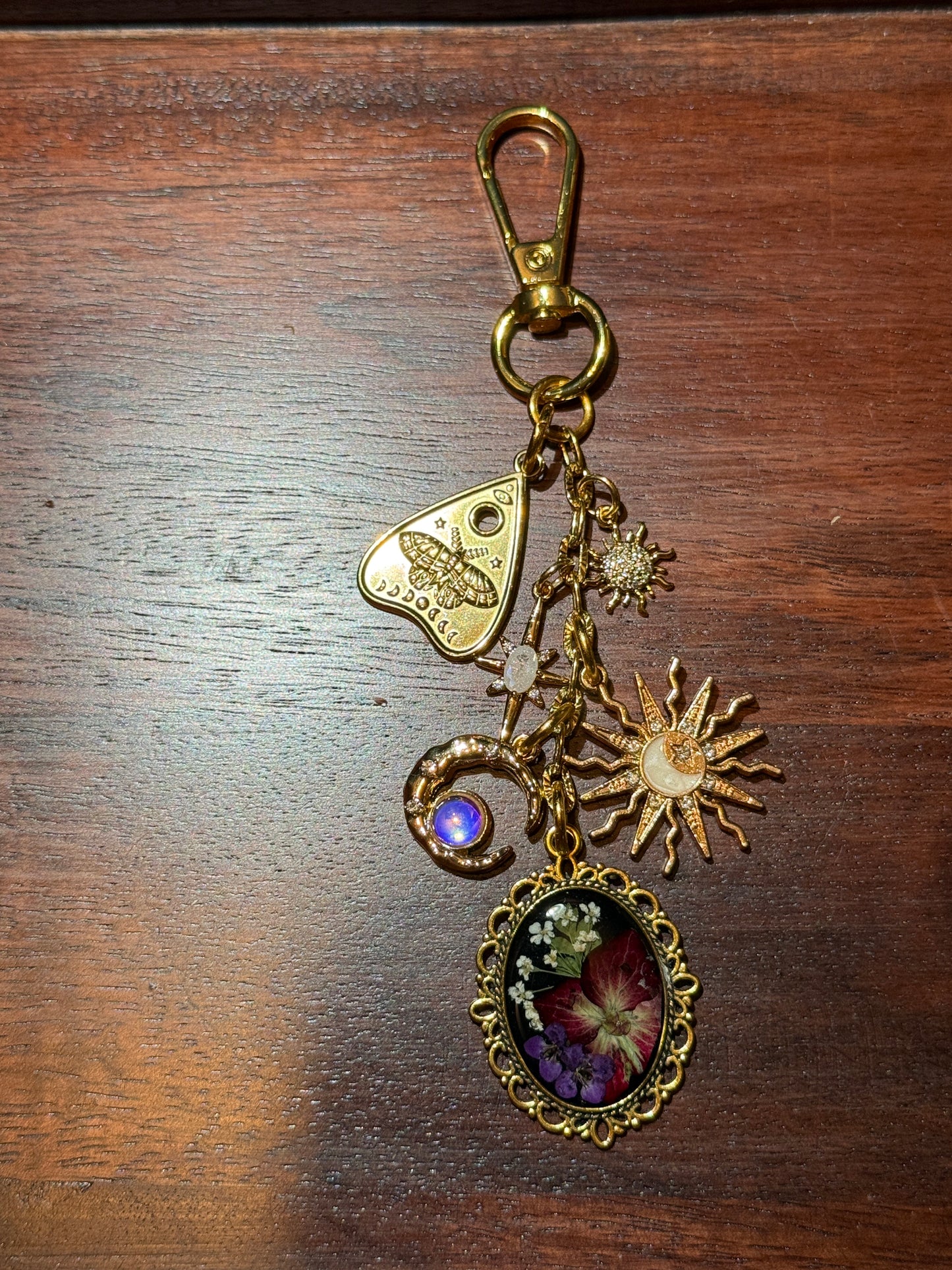 Gold bag charm (#4)