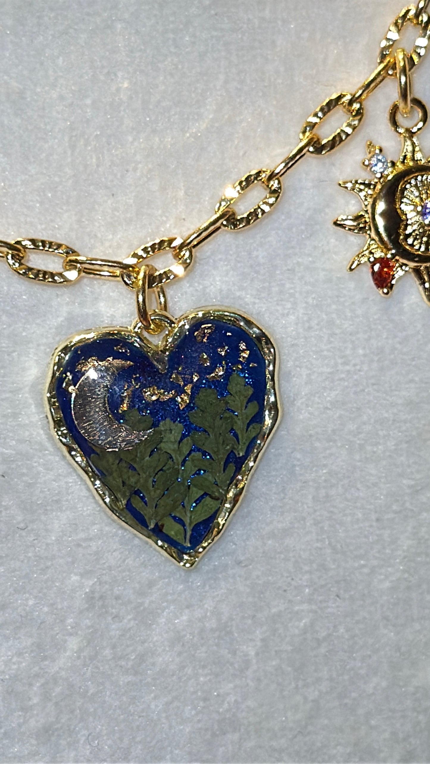Love you to the moon and back charm necklace