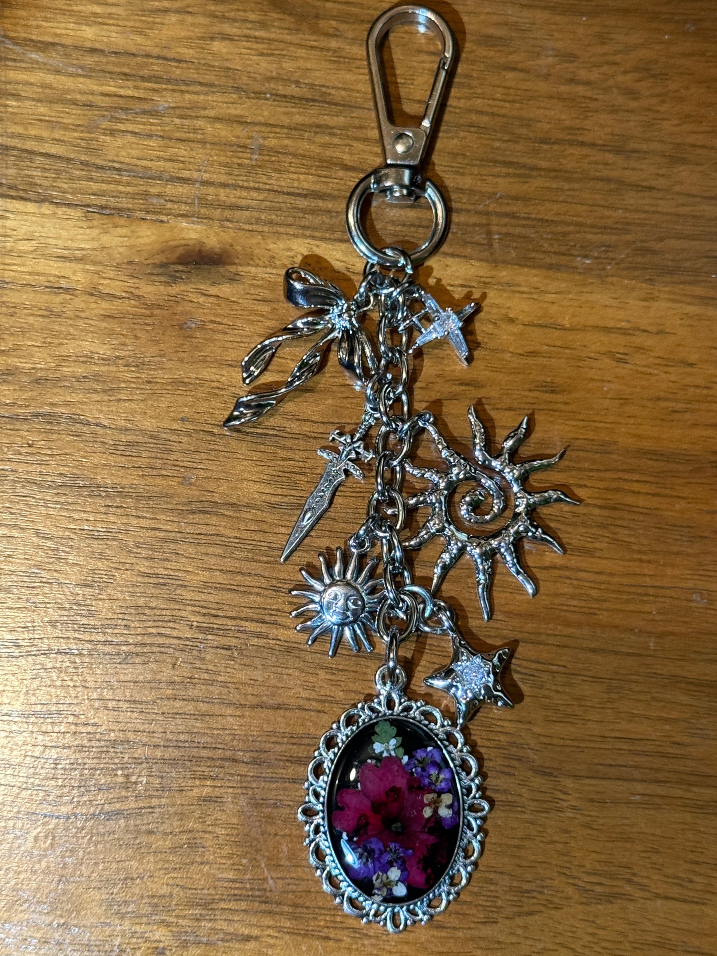 Silver bag charm #7