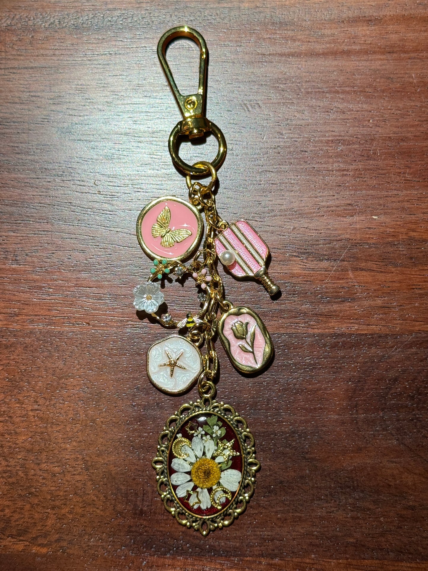 Gold bag charm (#1)