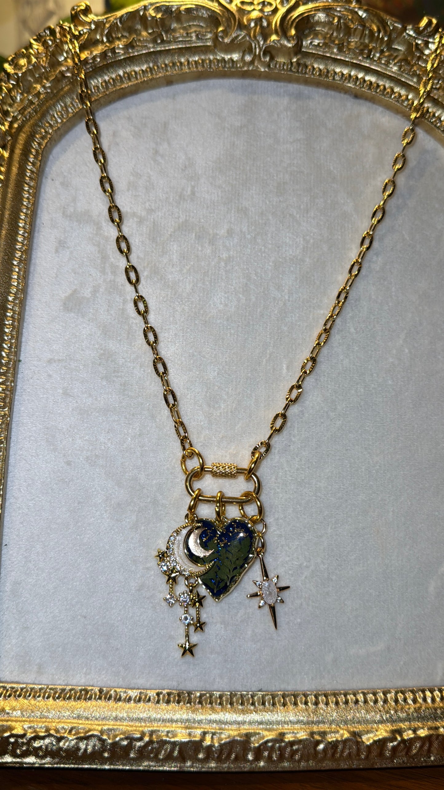Love you to the moon and back front clasp necklace #4