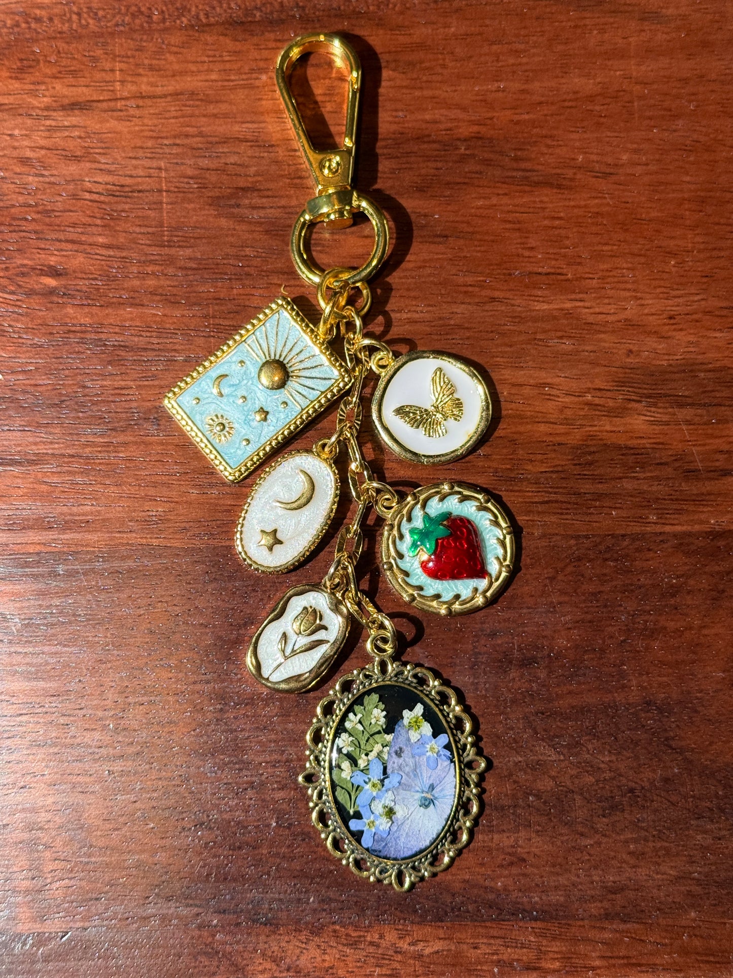 Gold bag charm (#2)
