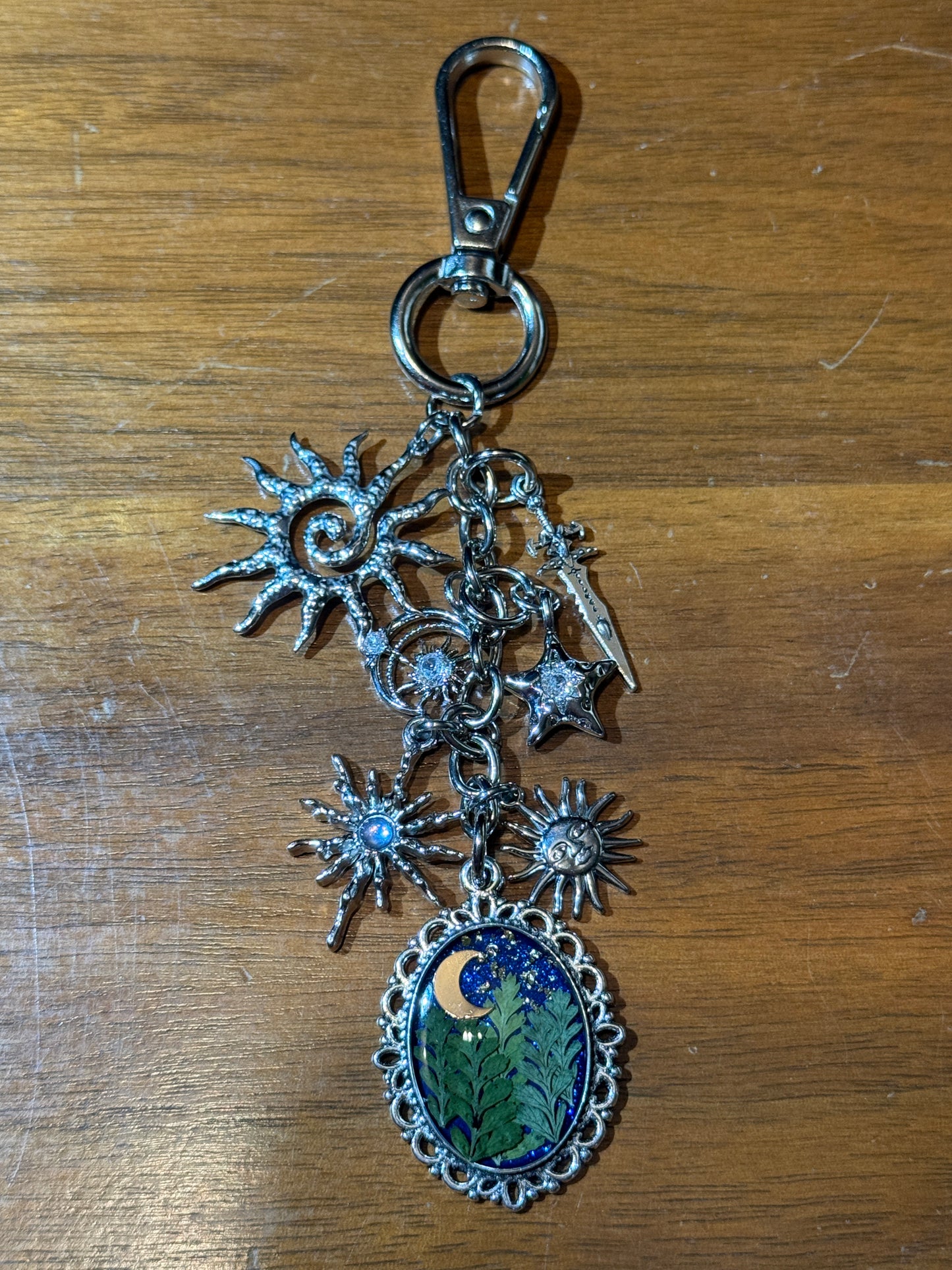 Silver bag charm (#2)