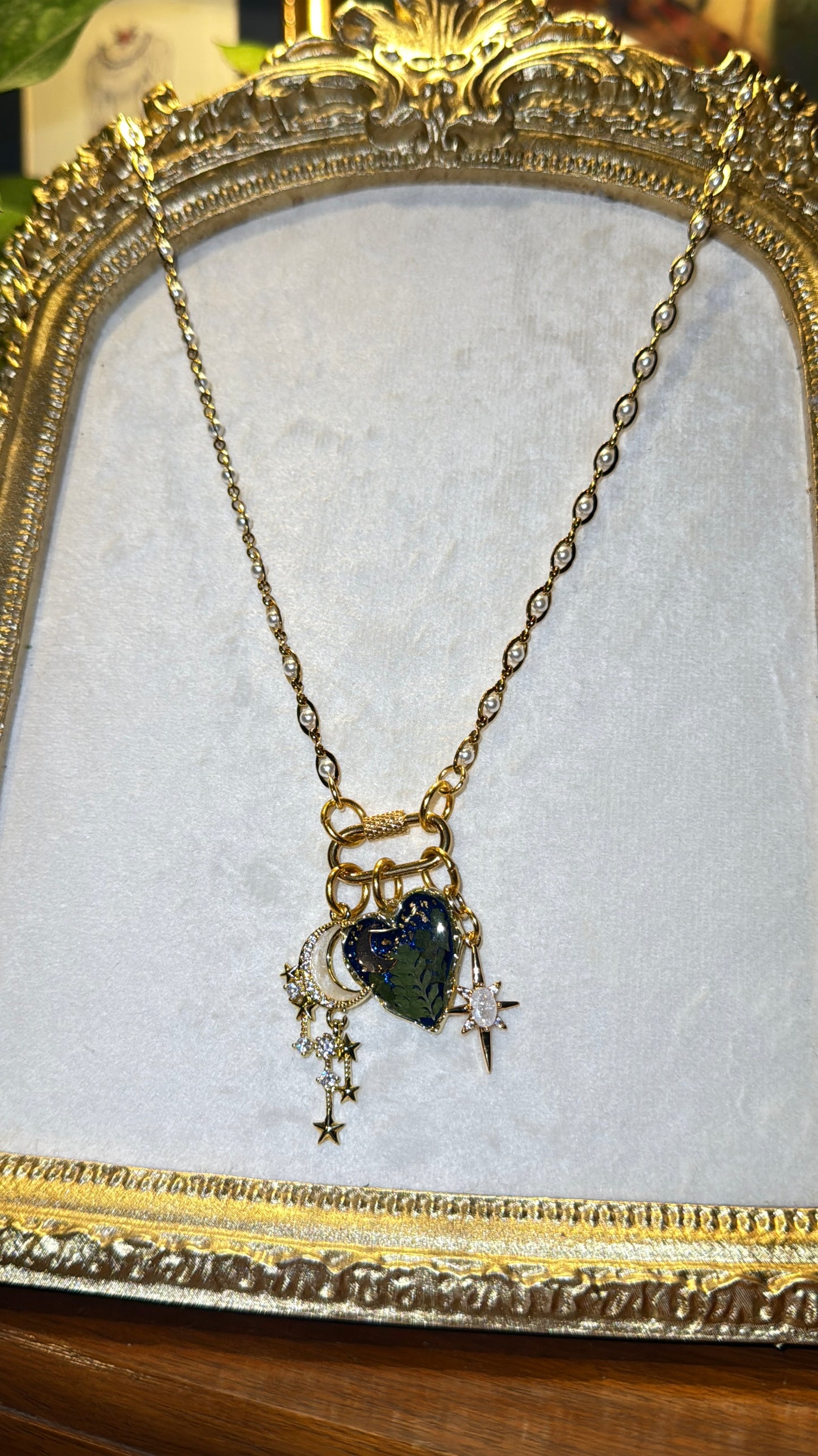 Love you to the moon and back front clasp necklace #3