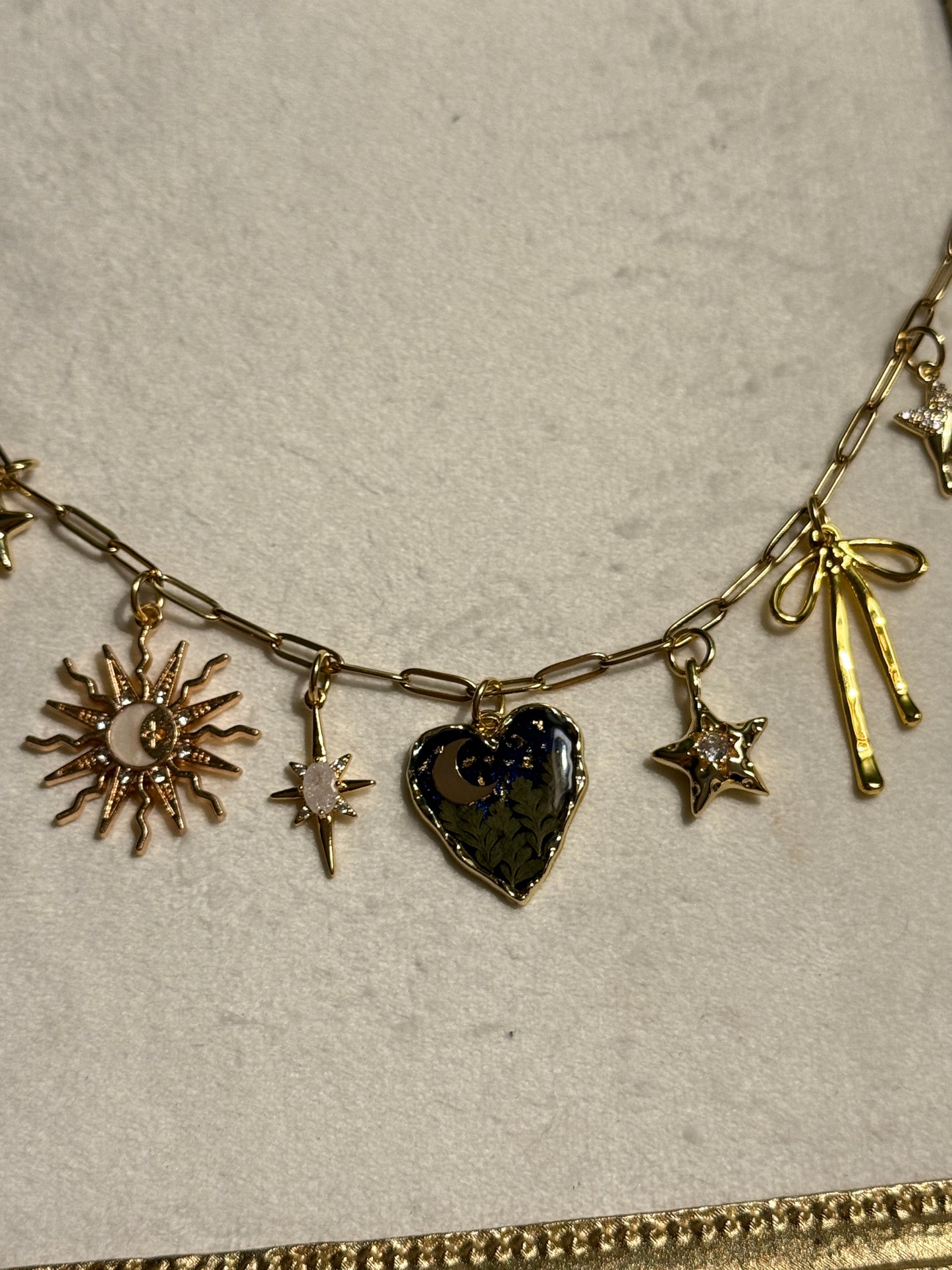 Love you to the moon and back charm necklace