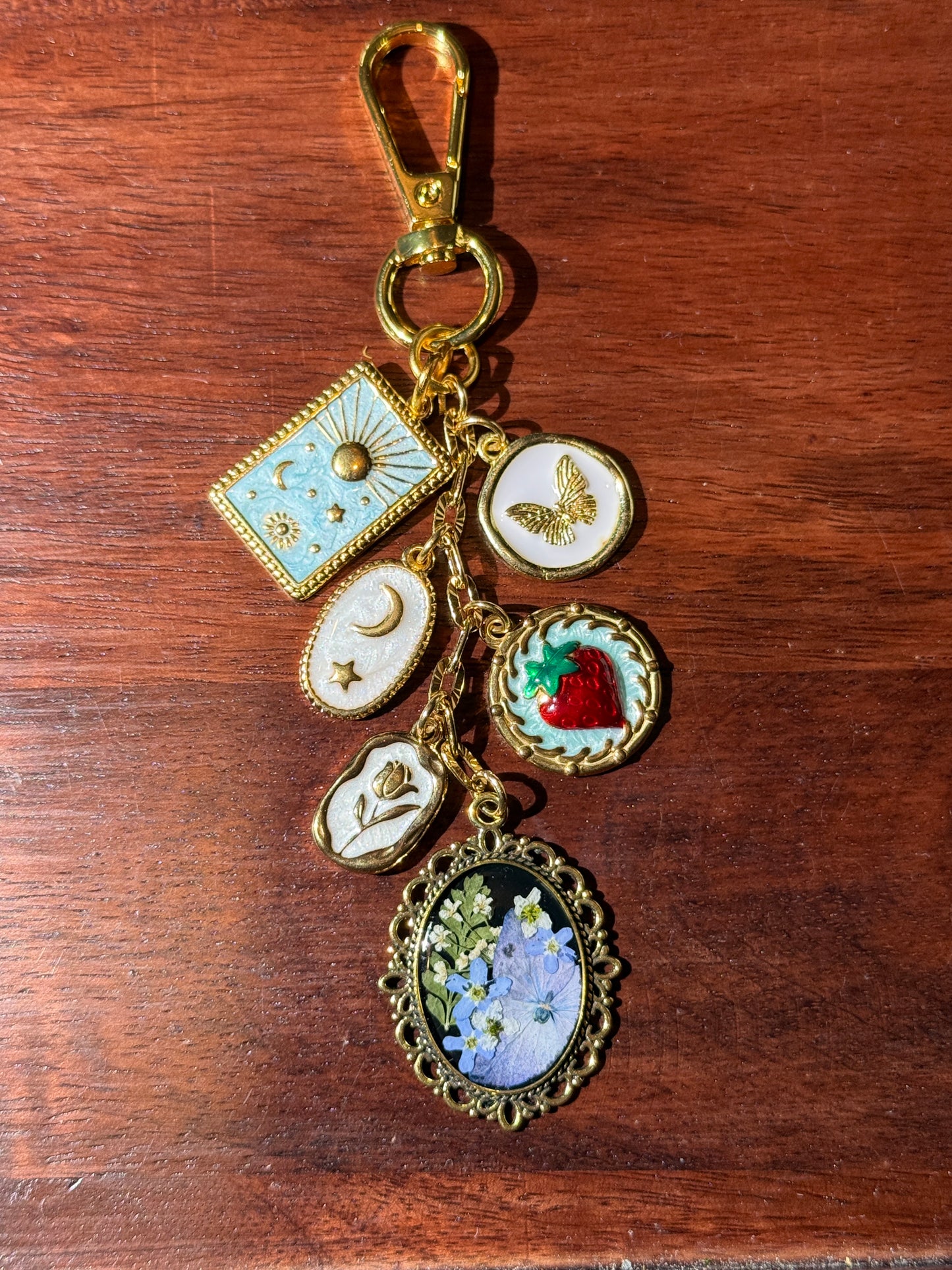 Gold bag charm (#2)