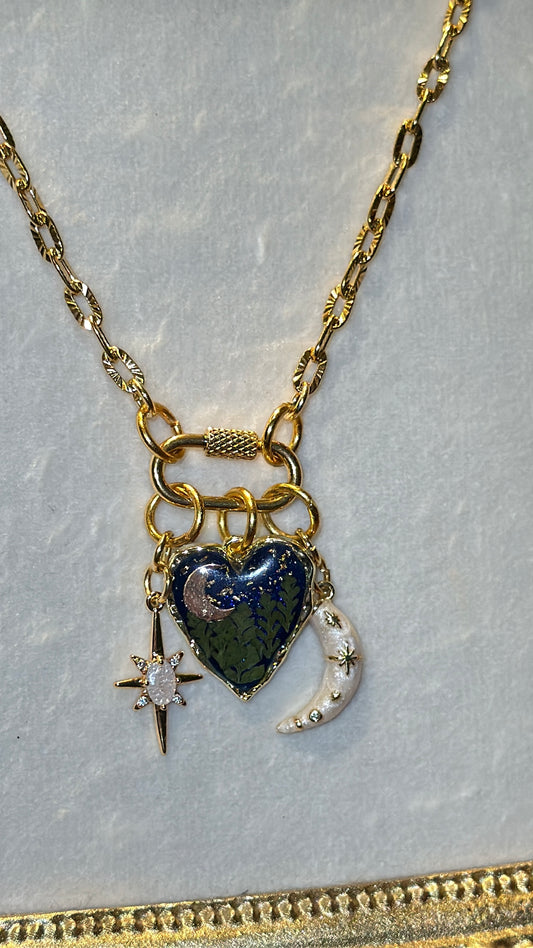 Love you to the moon and back front clasp necklace #1