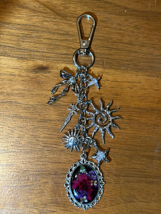 Silver bag charm #7