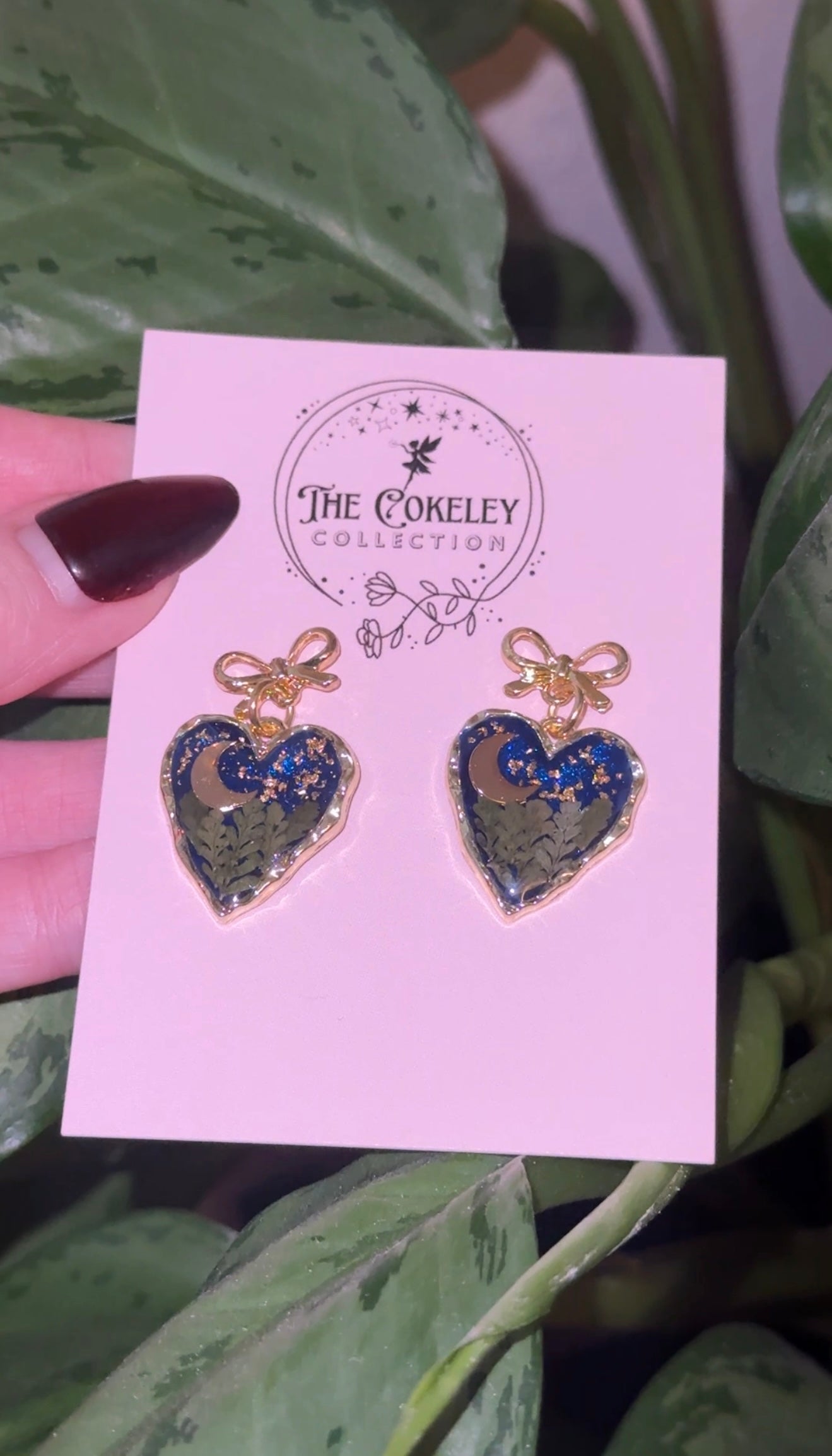 Love you to the moon & back earrings