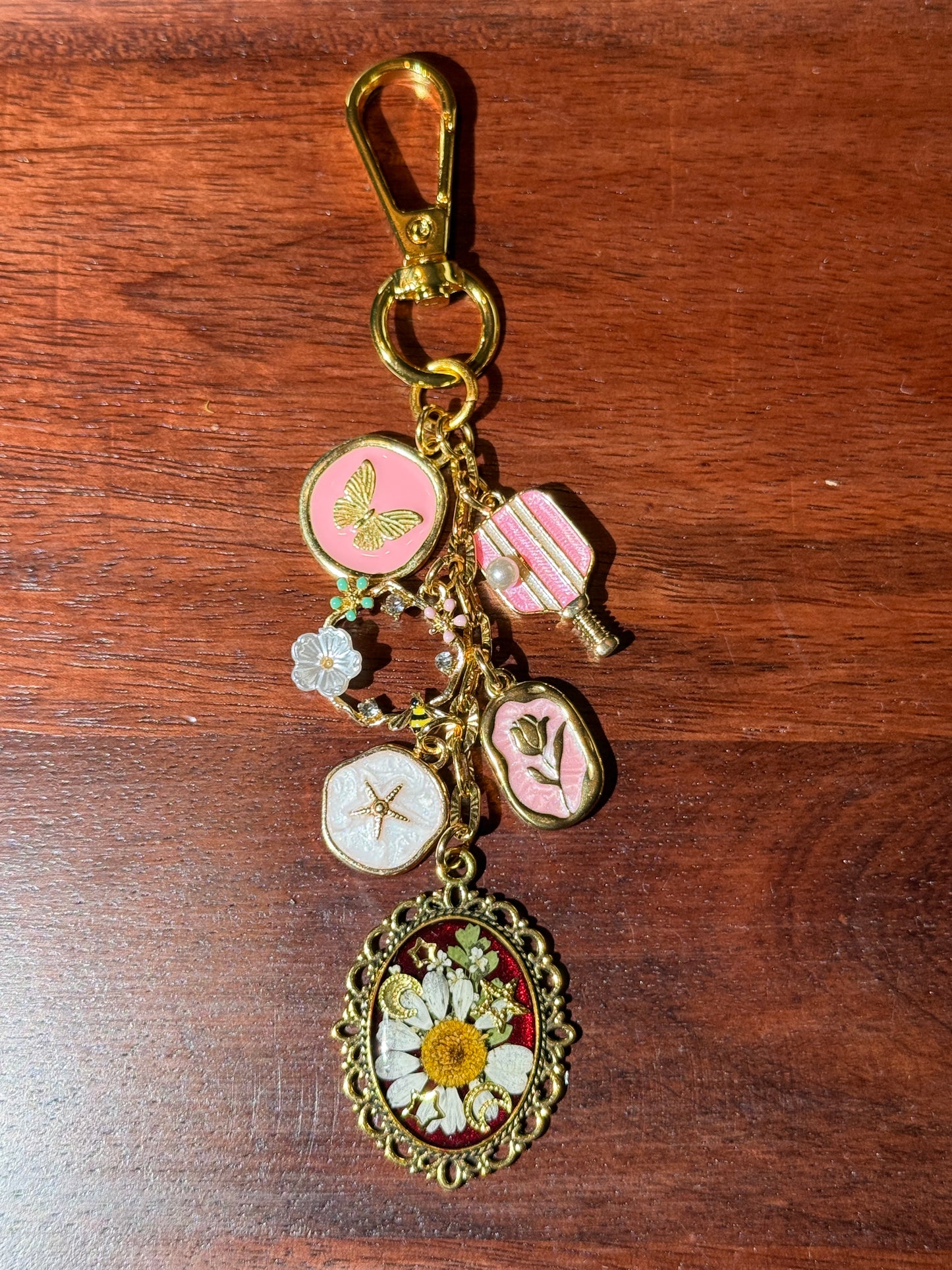 Gold bag charm (#1)