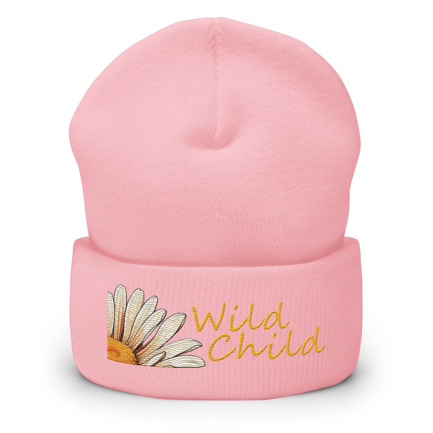 Wild Child Embroidered Cuffed Beanie