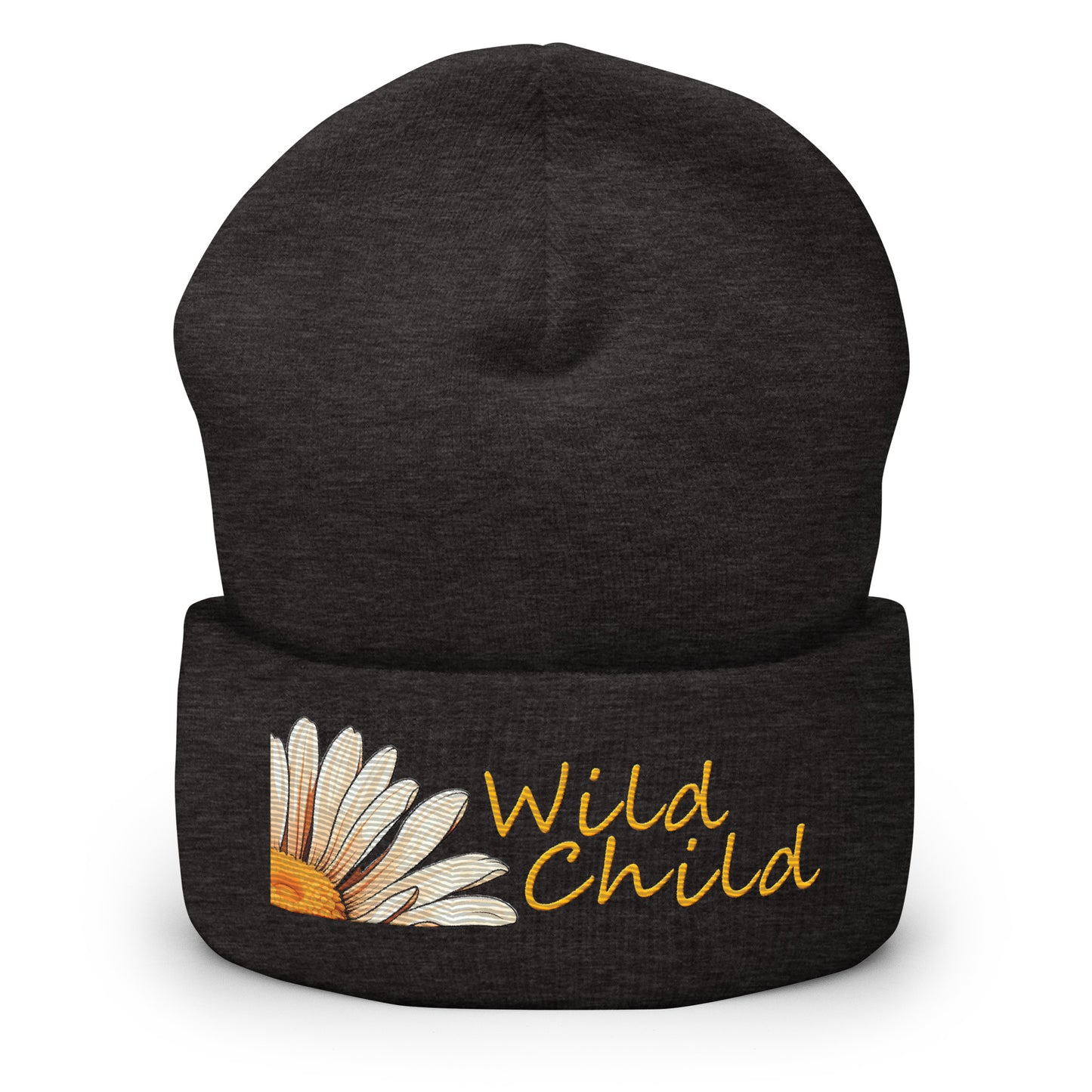 Wild Child Embroidered Cuffed Beanie