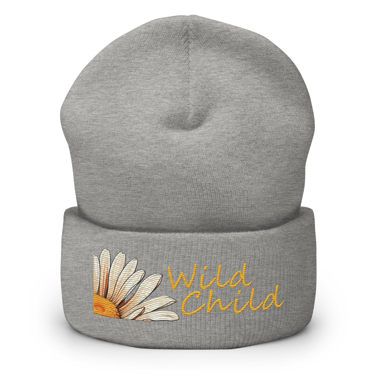 Wild Child Embroidered Cuffed Beanie