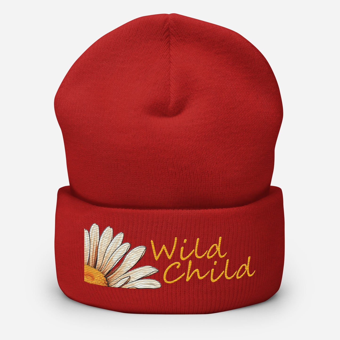Wild Child Embroidered Cuffed Beanie
